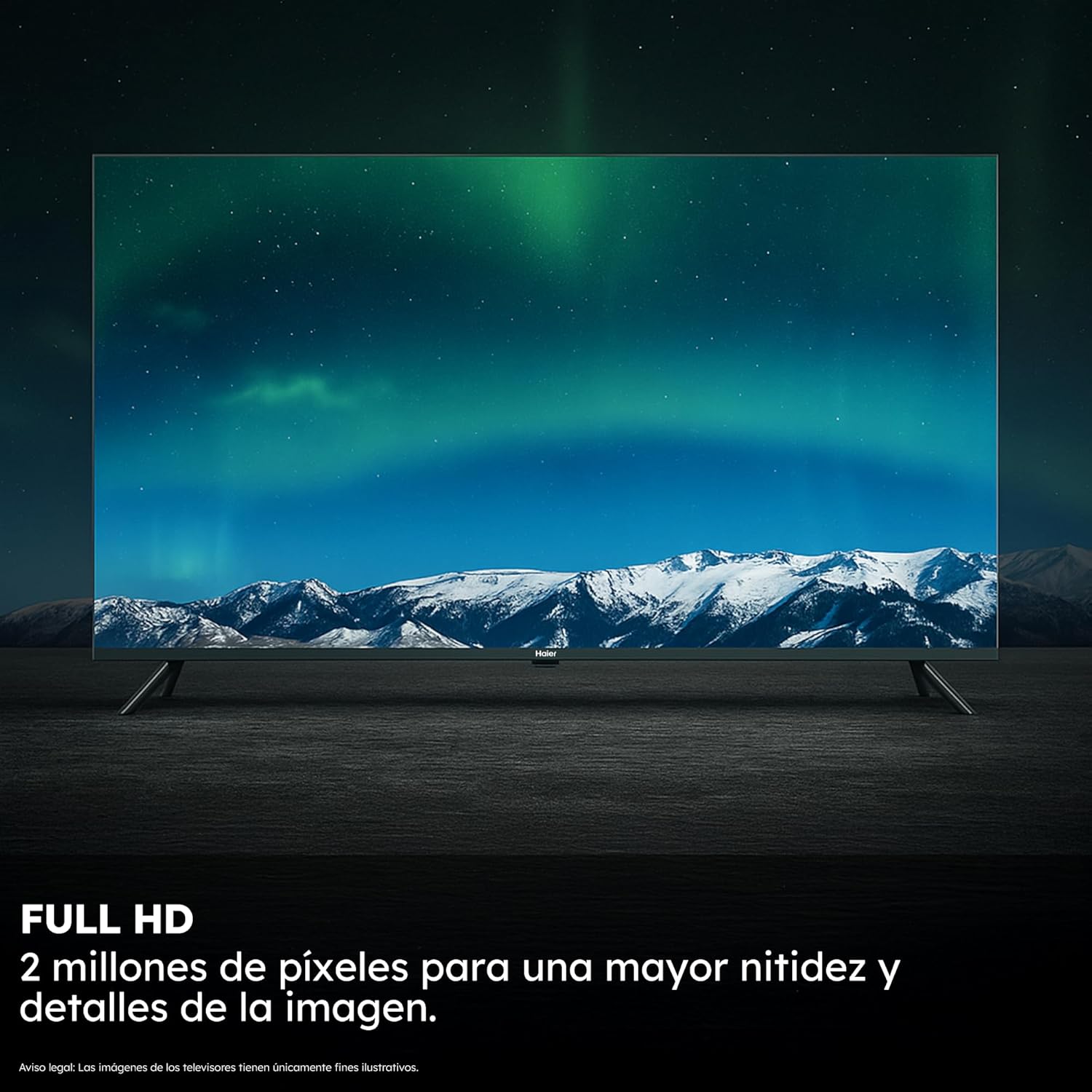 Haier Direct LED Full HD H32K85FFX - 32", Smart TV, Google TV, Dolby Audio, HDR 10, Smart Remote Control, Google Assistant, Procesador Quad Core, Bluetooth 5.1, DBX TV, HDMI 2.1 x 4, Sin Marcos, 2025 - 3
