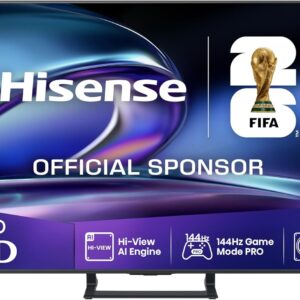 Hisense 55E8Q - Mini LED Smart TV, Quantum Dot, 144Hz, Subwoofer Integrado, Dolby Vision IQ & Dolby Atmos, Full Array Local Dimming, Procesador Hi-View Engine