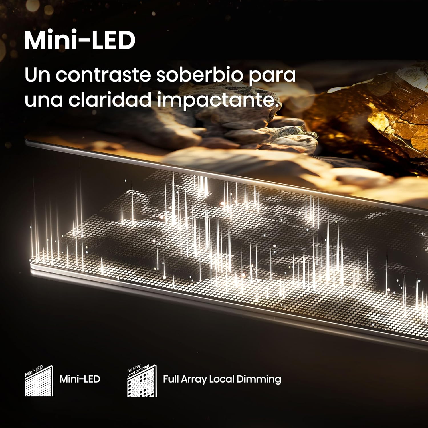 Hisense 65E8Q - Mini LED Smart TV, Quantum Dot, 144Hz, Subwoofer Integrado, Dolby Vision IQ & Dolby Atmos, Full Array Local Dimming, Procesador Hi-View Engine - 5