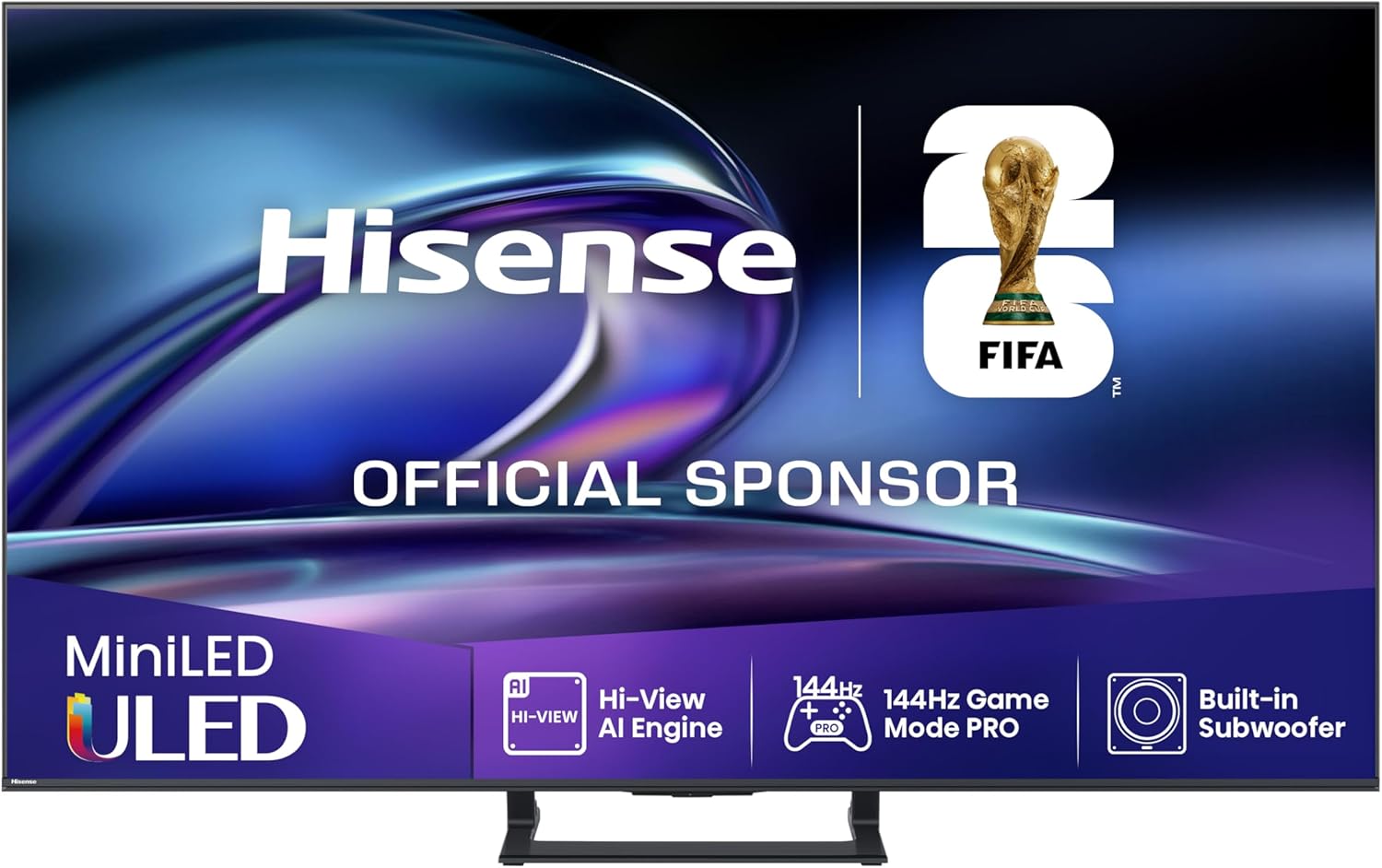 Hisense 65E8Q - Mini LED Smart TV, Quantum Dot, 144Hz, Subwoofer Integrado, Dolby Vision IQ & Dolby Atmos, Full Array Local Dimming, Procesador Hi-View Engine - 1