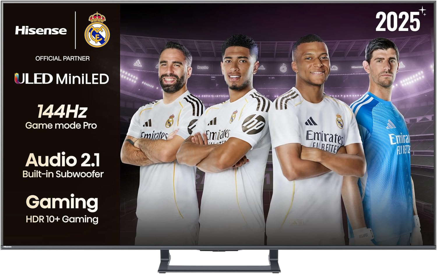 Hisense 75E8Q - Mini LED Smart TV, Quantum Dot, 144Hz, Subwoofer Integrado, Dolby Vision IQ & Dolby Atmos, Full Array Local Dimming, Procesador Hi-View Engine - 1