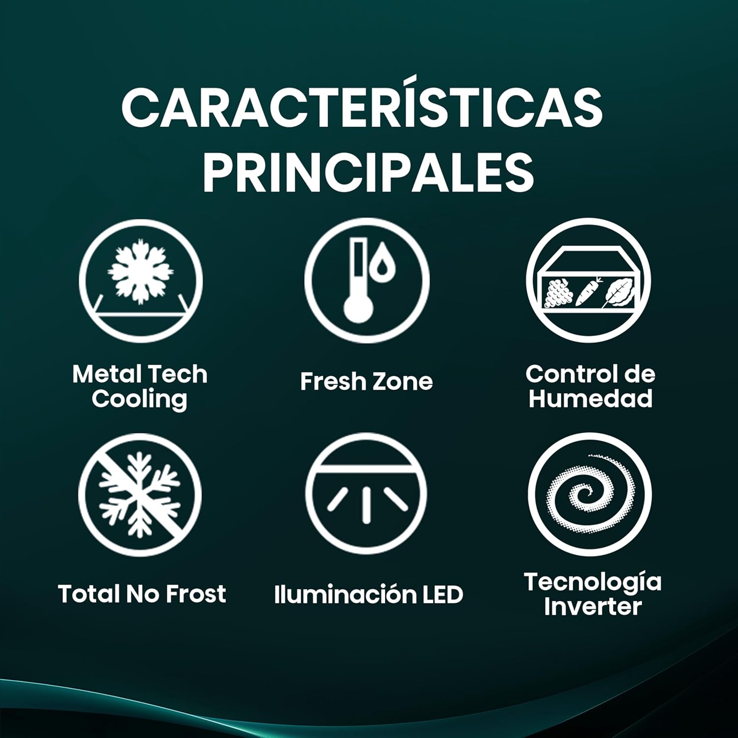 Hisense RB645N4BIC Frigorífico Combi 2 Puertas, Class C, 495 l, Alto 200 cm x Ancho 70.4 cm, Color Inox, Metal-Tech Cooling, Fresh Zone, Control de Humedad, Total No Frost, Iluminación LED - 3