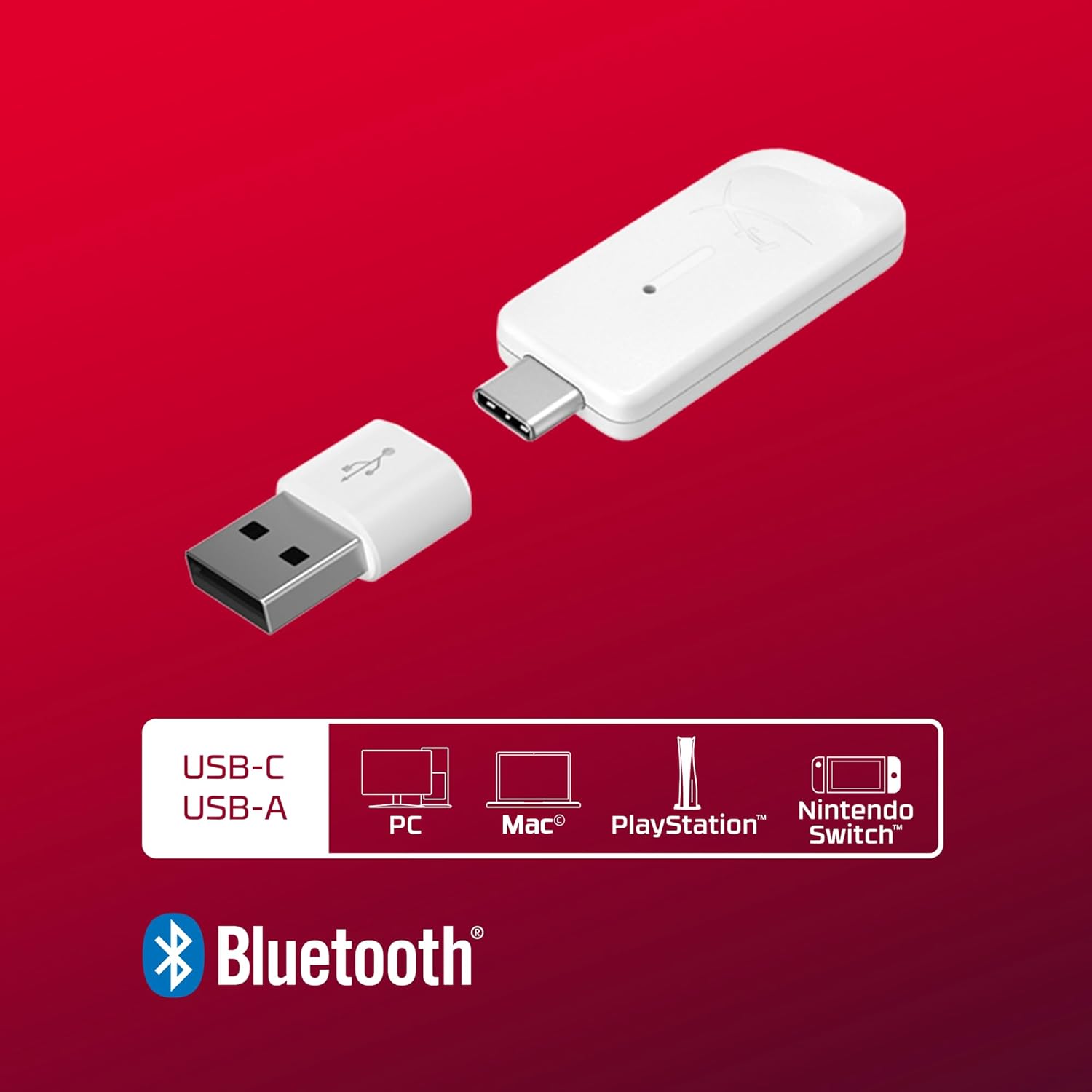 HyperX Cloud III S - Auriculares Gaming inalámbricos, Bluetooth, 2.4Ghz, PC, PS5, Xbox, Drivers 53 mm, DTS, micrófono 10mm, batería hasta 200h, Blanco - 6