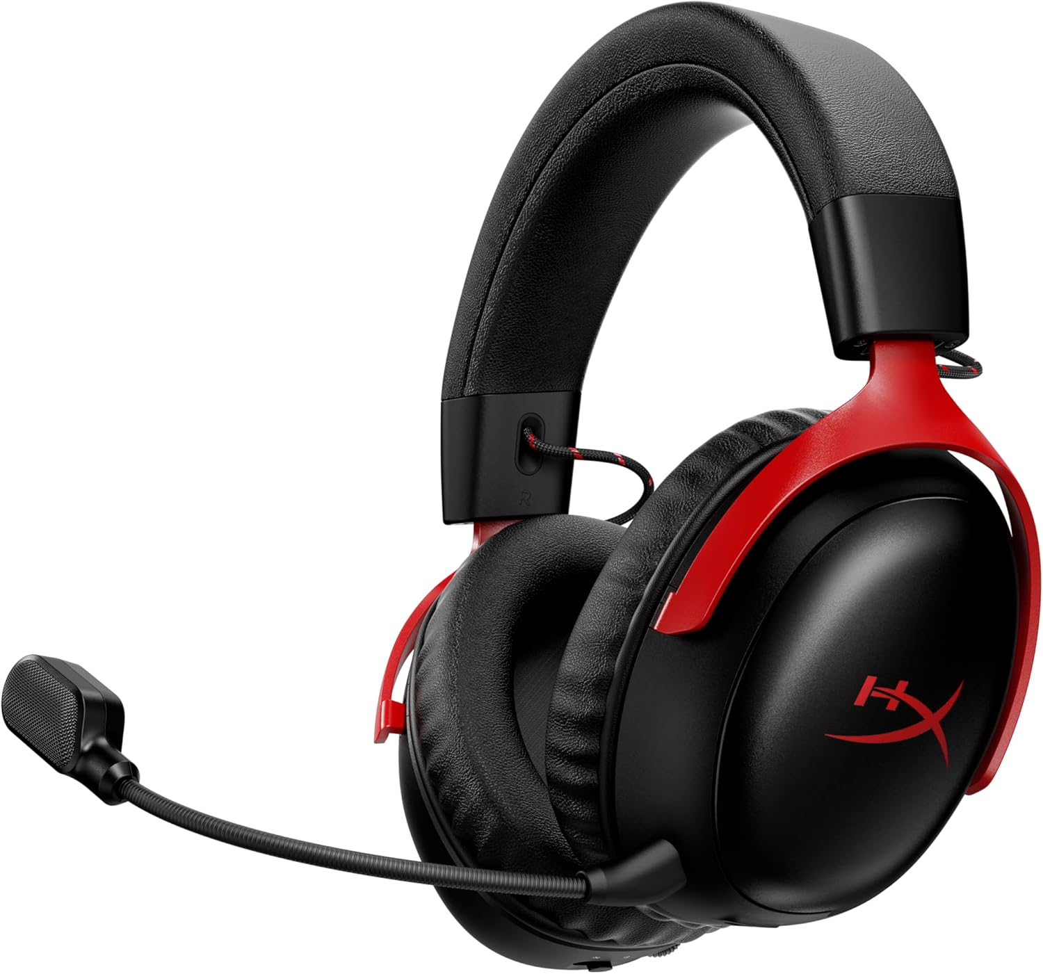 HyperX Cloud III S - Auriculares Gaming inalámbricos, Bluetooth, 2.4Ghz, PC, PS5, Xbox, Drivers 53 mm, DTS, micrófono 10mm, batería hasta 200h, Rojo-Negro - 1