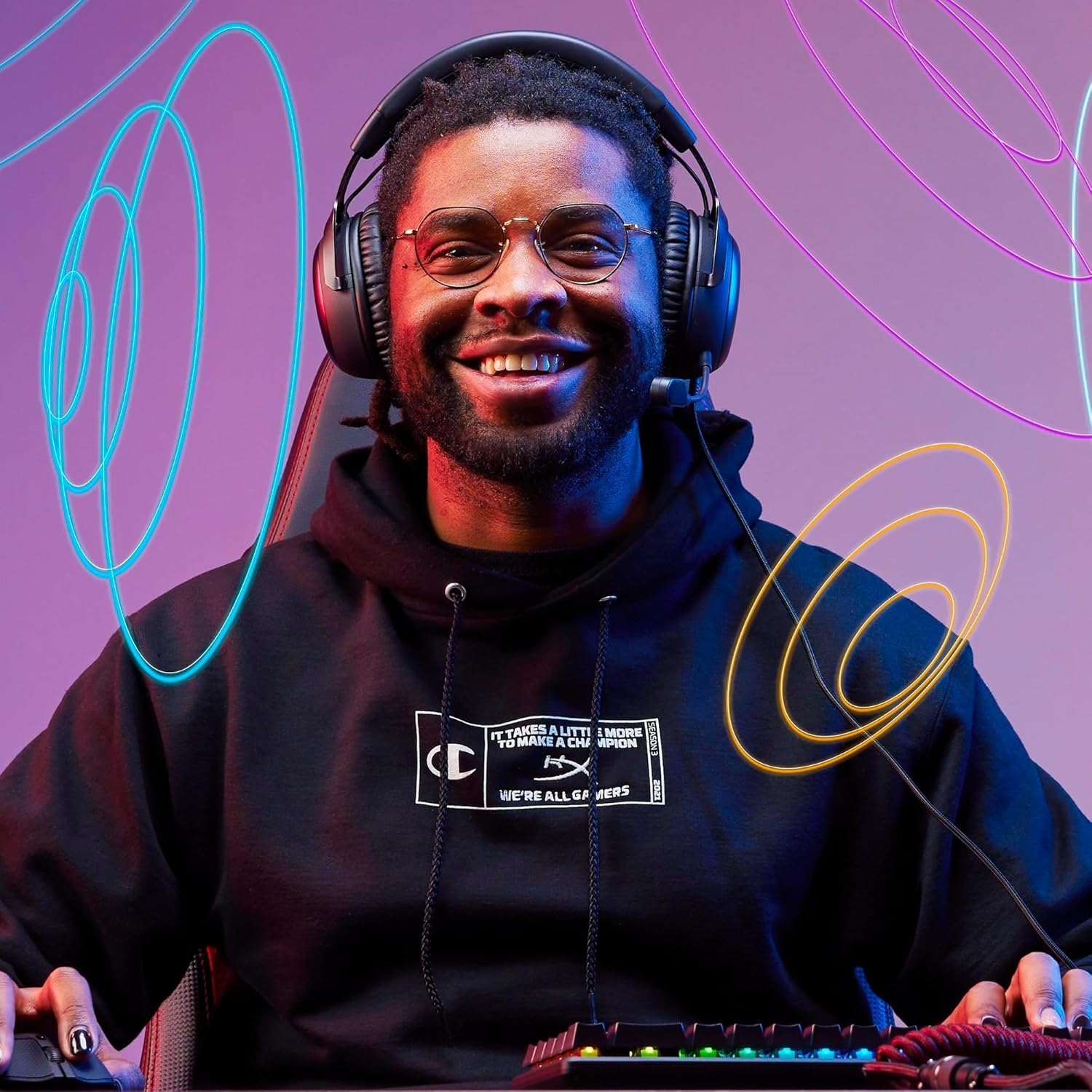 HyperX Cloud III wired Auriculares para Juegos con Cable, PC, PS5, Xbox Series X S, Controladores de 53 mm en ángulo, DTS, micrófono nítido de 10 mm, USB-C USB-A, Negro - 6