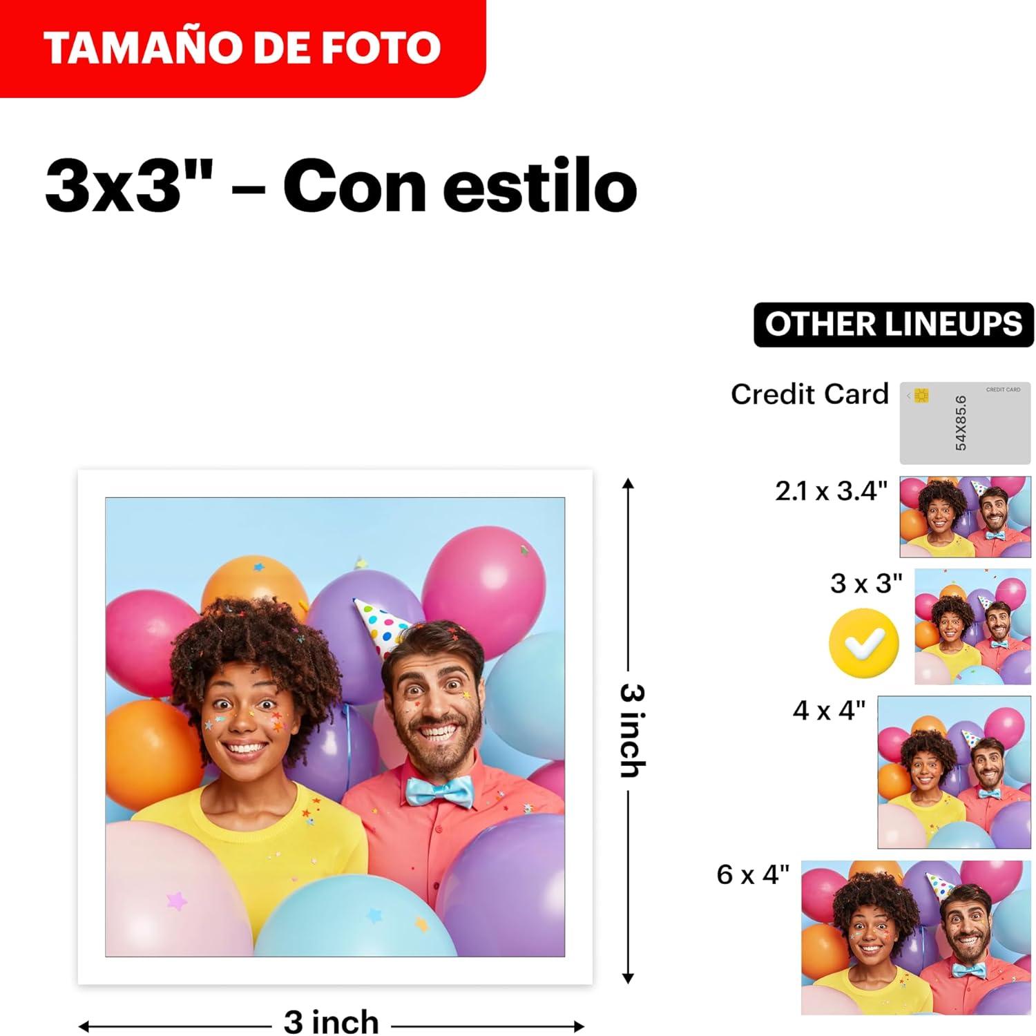 KODAK Mini Shot 3 Retro 4PASS 2-en-1 Cámara Instantánea e Impresora Fotográfica (7,6x7,6cm) + Paquete de Accesorios 68 Hojas, Blanco - 5