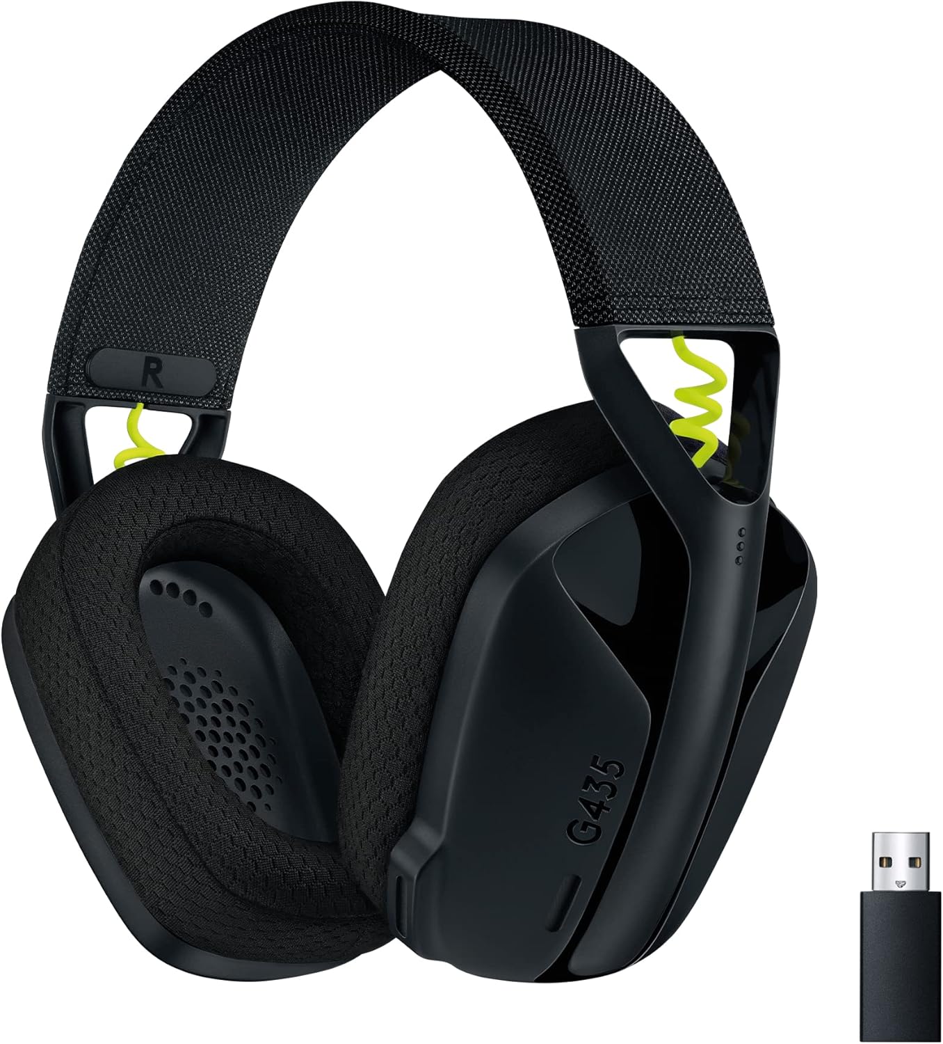 Logitech G G435 LIGHTSPEED, auriculares inalámbricos y Bluetooth para gaming - Auriculares ligeros circumaurales, micrófonos integrados, Dolby Atmos, PC, PS4, PS5,Nintendo Switch/Switch 2, móvil-Negro - 1