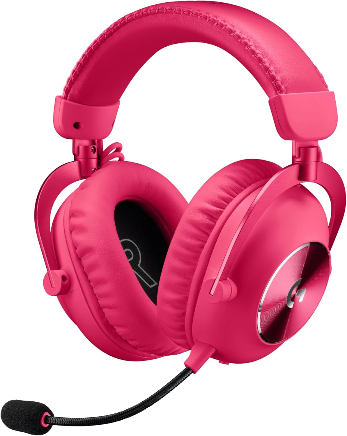 Logitech G PRO X 2 LIGHTSPEED Auriculares gaming inalámbricos, mic. brazo desmont., transductores grafeno 50 mm, DTS:X 2.0-7.1 Surround, Bluetooth/USB/3.5 mm Aux, PC, PS5, PS4, Nintendo Switch-Magenta - 1
