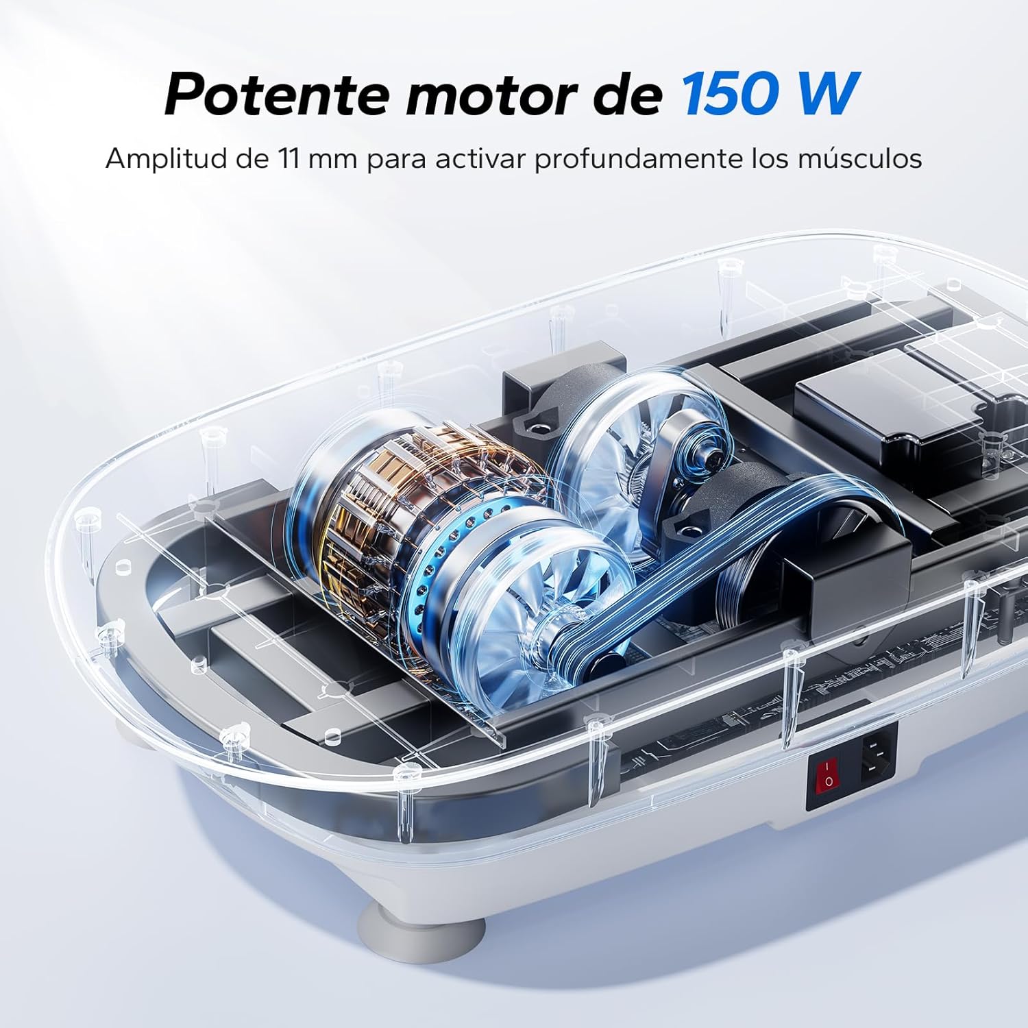 MERACH Plataforma Vibratoria, Potente Plataforma Vibración Muscular para Musculación y Moldeado, Control Automático de Velocidad, Altavoz Bluetooth Incorporado - 6