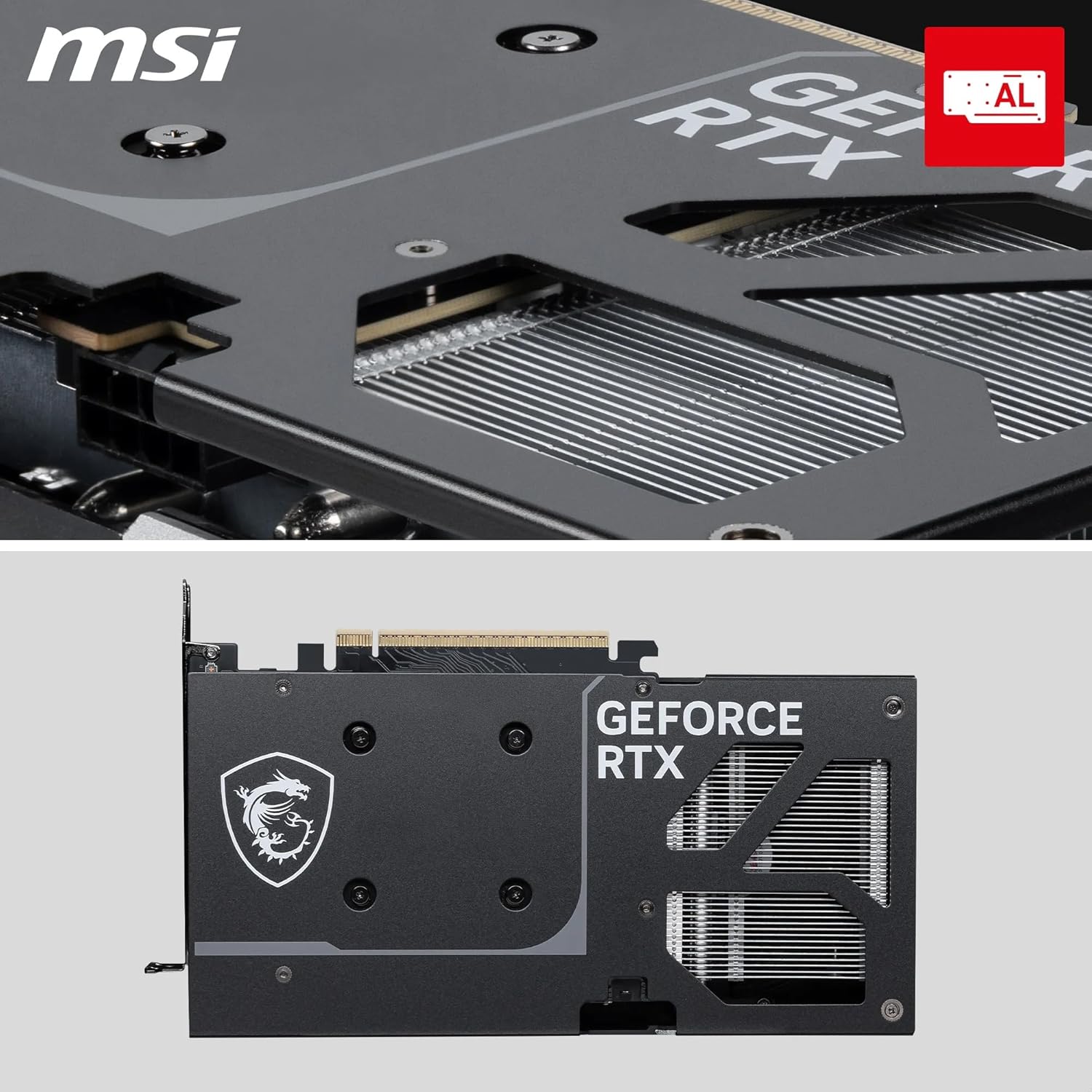 MSI GeForce RTX 5060 Ti 8G Ventus 2X OC Plus Tarjeta gráfica, RTX 5060 Ti, 8 GB GDDR7 (28 Gbps/128 bits), PCIe 5.0 - Diseño térmico de Doble Ventilador (2 x Ventilador STORMFORCE) - HDMI 2.1b - 5