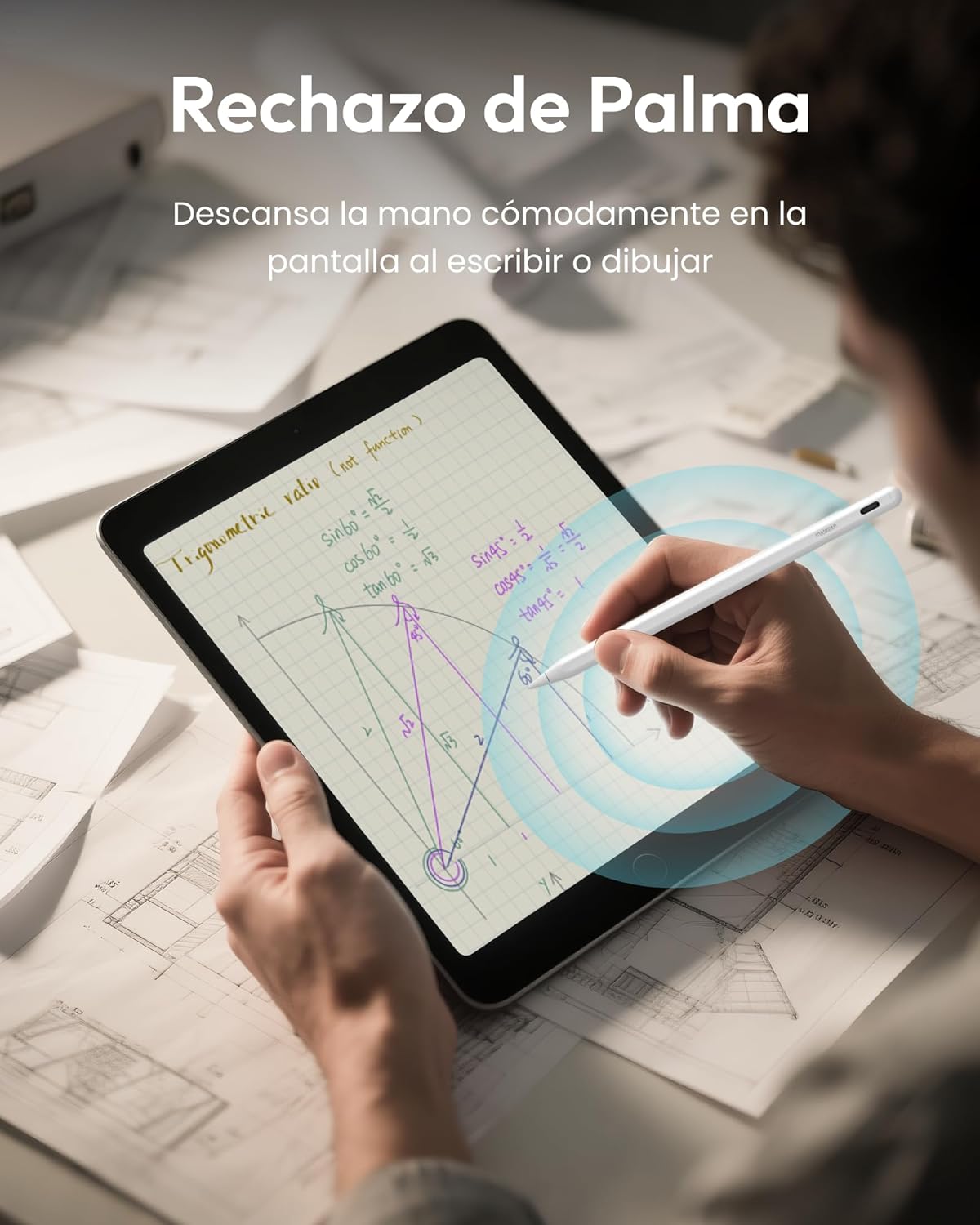 Metapen A8 Lápiz para iPad 2018-2026 con Inclinación,Atracción Magnética y Precisión de Píxeles,Ideal para Tomar Notas,Apple Pencil con iPad 11 A16/10/9/8,Pro M4/11/12.9/13,Air 3/4/5/M2/M3/M4,Mini 5/6 - 6