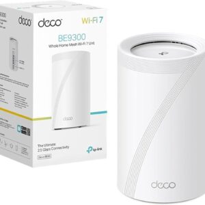 [NUEVO]TP-Link Deco BE65(1-pack)|Sistema Wi-Fi 7 Mesh BE11000 de Triple Banda|4 Puertos 2.5 Gbps, Multi-Link Operation MLO, Canales de 320MHz, Banda 6GHz, Protección HomeShield, Servidor y Cliente VPN