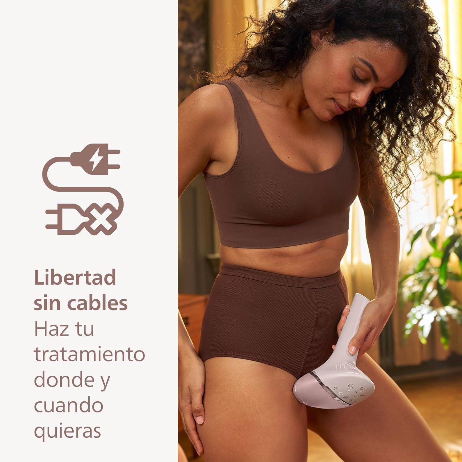 Philips Lumea serie 9900, dispositivo de depilación IPL, alternativa de depilación láser, SenseIQ y SkinAI, 3 accesorios para el cuerpo, la cara y zonas de precisión, con y sin cable, BRI953/02 - 6