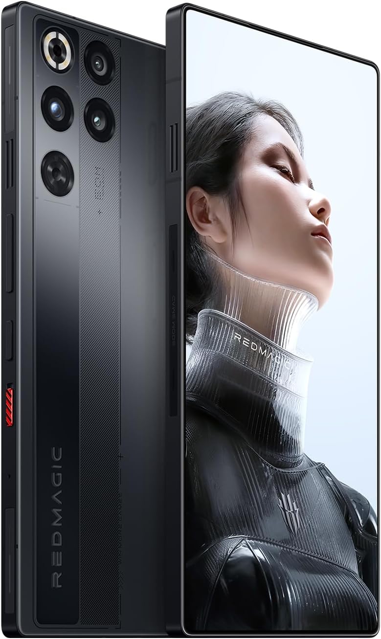 REDMAGIC 11 Pro 144Hz Móvil Gaming, Smartphone Android 5G, 12GB RAM+256GB ROM, Snapdragon 8 Elite Gen 5, 6.85", 1.5K AMOLED Pantalla, Teléfono Gaming, 50MP Cámara, 80W Cargador, NFC Negro - 4