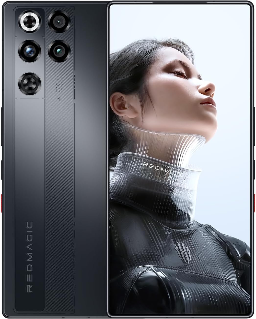 REDMAGIC 11 Pro 144Hz Móvil Gaming, Smartphone Android 5G, 12GB RAM+256GB ROM, Snapdragon 8 Elite Gen 5, 6.85", 1.5K AMOLED Pantalla, Teléfono Gaming, 50MP Cámara, 80W Cargador, NFC Negro - 1