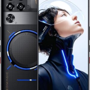 REDMAGIC 11 Pro 144Hz Móvil Gaming, Smartphone Android 5G, 16GB RAM+512GB ROM, Snapdragon 8 Elite Gen 5, 6.85", 1.5K AMOLED Pantalla, Teléfono Gaming, 50MP Cámara, 80W Cargador Transparent