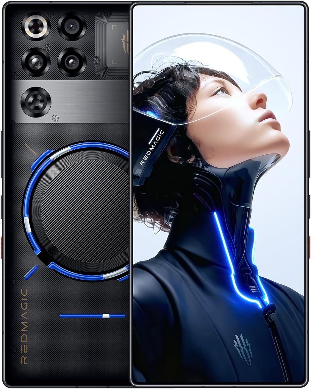 REDMAGIC 11 Pro 144Hz Móvil Gaming, Smartphone Android 5G, 16GB RAM+512GB ROM, Snapdragon 8 Elite Gen 5, 6.85", 1.5K AMOLED Pantalla, Teléfono Gaming, 50MP Cámara, 80W Cargador Transparent - 1