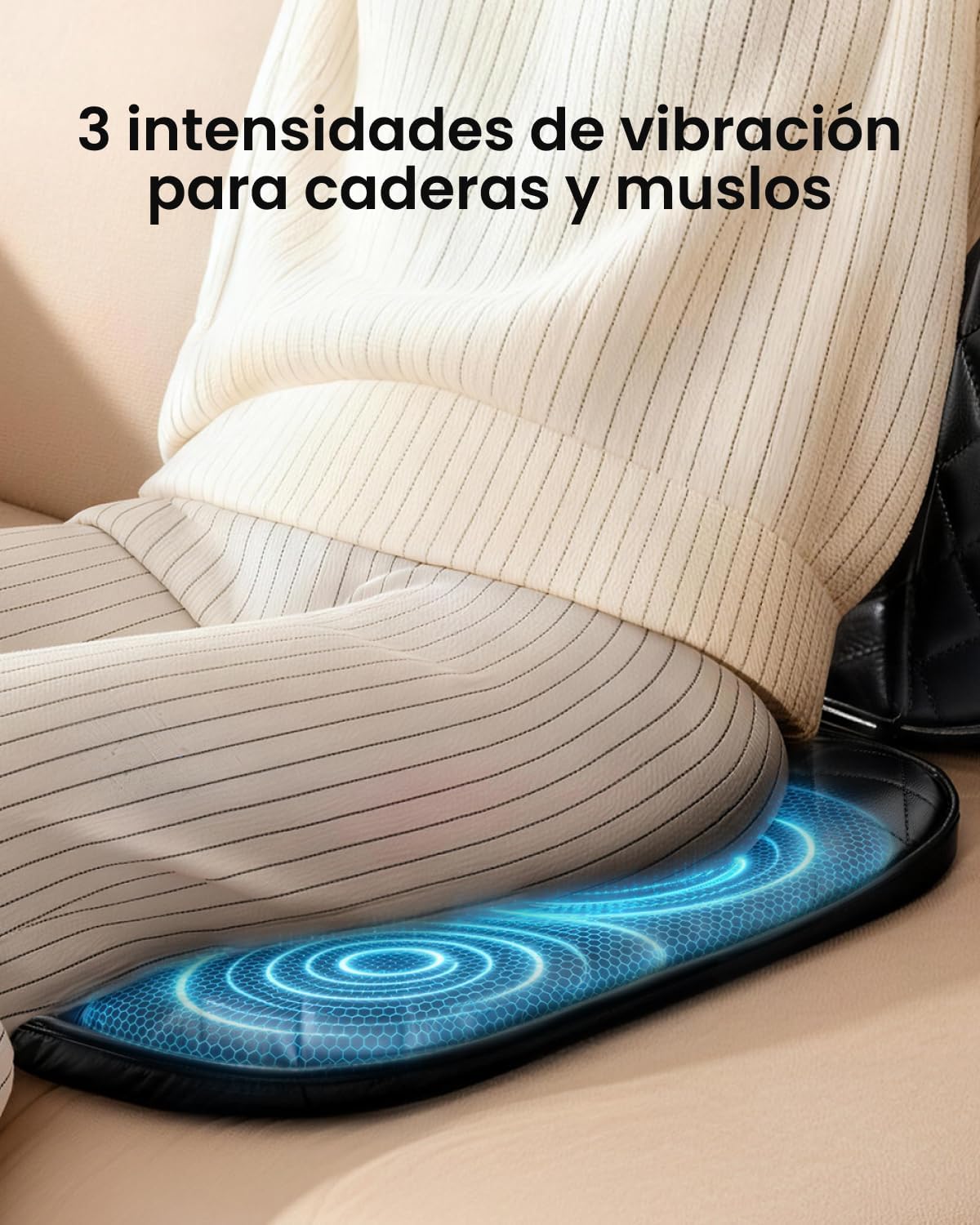RENPHO Masajeador Espalda Electrico para Silla, Cojín de Masaje, Shiatsu Silla de Masaje con Calor para Toda la Espalda y Cuello, Altura Ajustable, Uso en Casa y Oficina - 6