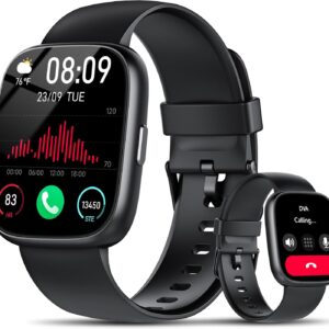 Reloj Inteligente Hombre Mujer con Alexa, 1,83" HD Smartwatch con Llamadas Bluetooth,120+ Deportivos Smart Watch con Pulsómetro/Podómetro/Monitor de Sueño, IP68 Pulsera Actividad para Android iOS