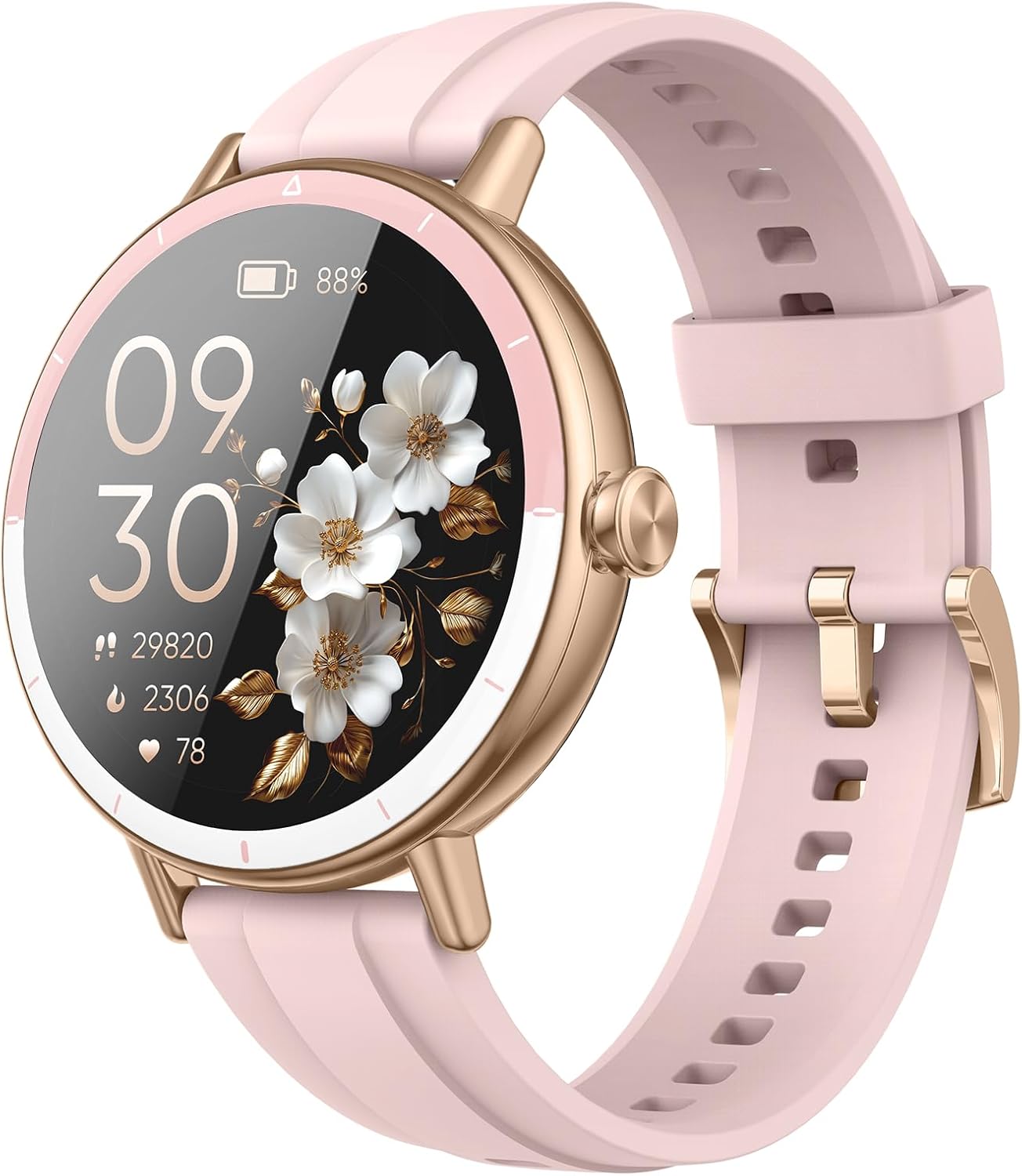 Reloj Inteligente Mujer, 1.27" HD Smartwatch Mujer con Llamadas Bluetooth, 2026 Smart Watch con Pulsómetro/Monitor de Sueño/Podómetro, IP68 Pulsera Actividad con 110+ Modos Deportivos para Android iOS - 1