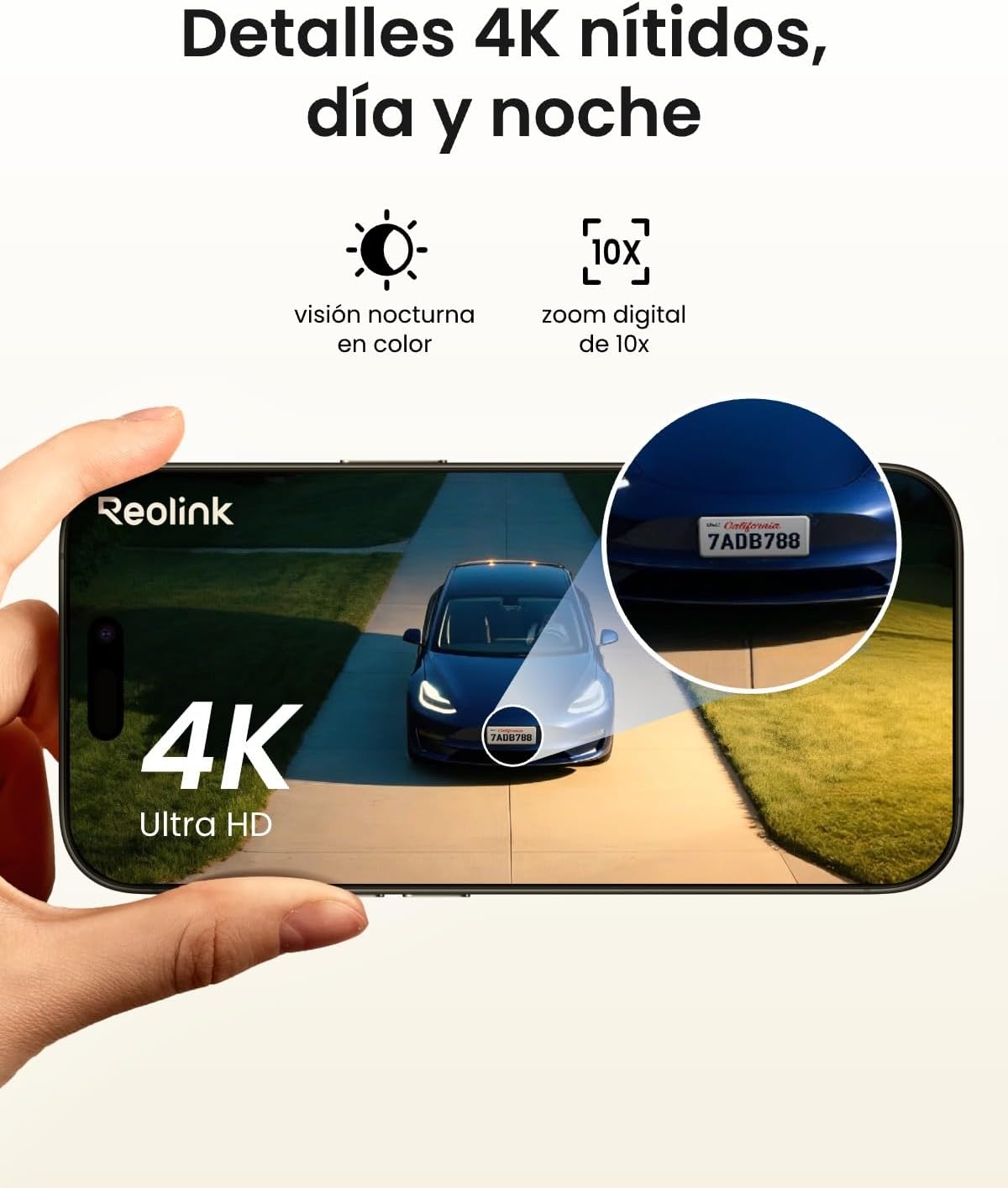 Reolink 4K 360° PT Camara Vigilancia WiFi Outdoor Solar con Seguimiento Automático, Gestión Central y Almacenamiento, Sin Cuotas Mensuales por Almacenamiento Local, Set de 4 Argus PT Ultra + SP - 2