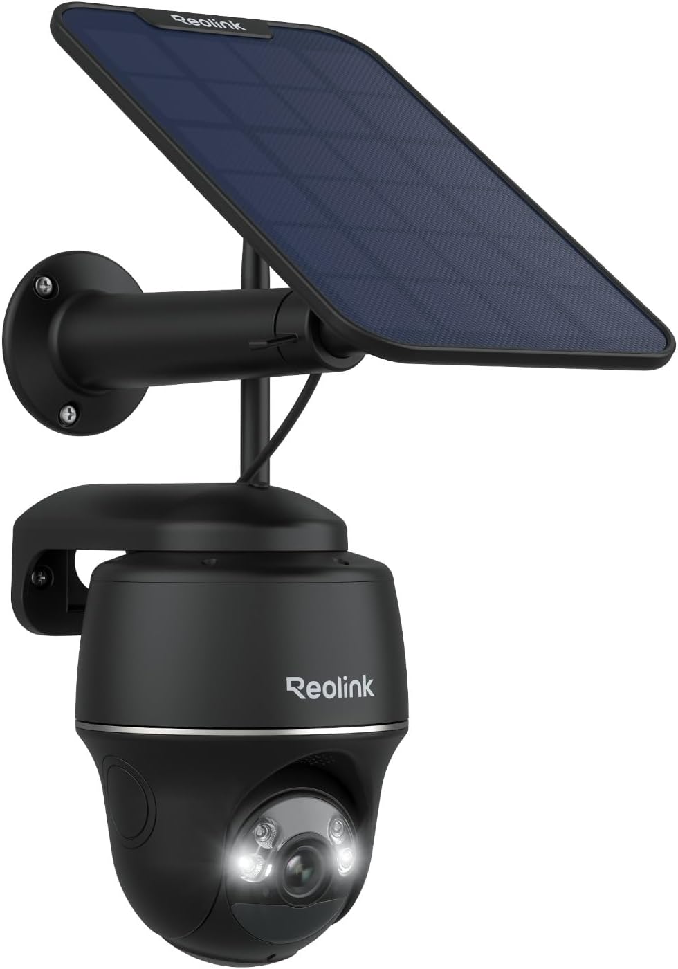 Reolink 5MP Camara Vigilancia WiFi Exterior Solar, Cámara Vigilancia Inalambrica 360° con Bateria, Camara WiFi 2,4/5 GHz, Detección Smart, Compatible con Alexa/Cloud, Argus PT(Negro) + Panel Solar - 1