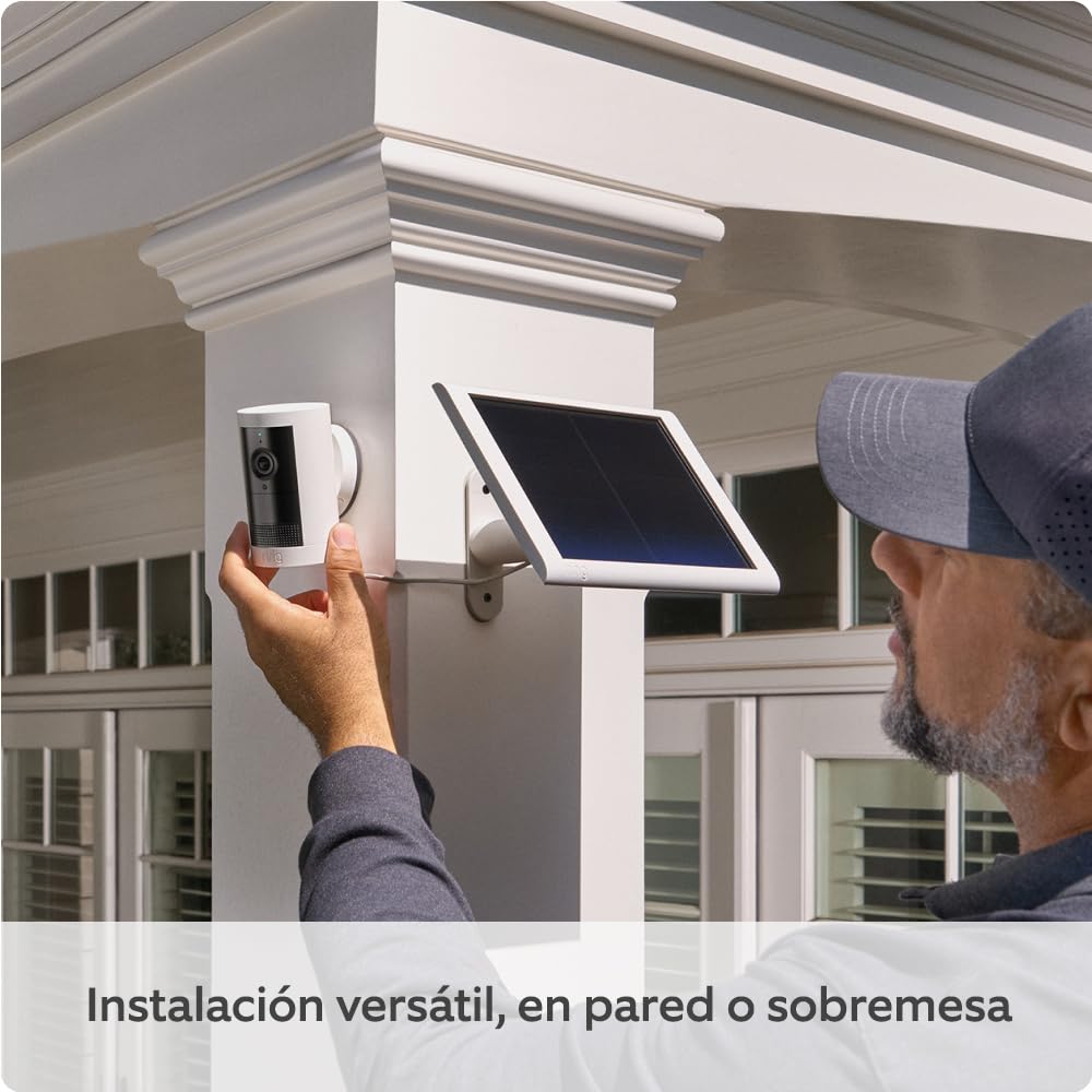 Ring | Cámara exterior Plus solar (Outdoor Camera Plus última generación) | Vídeo 2K de gran angular | Cámara inalámbrica exterior | Prueba gratuita de 30 días del plan de suscripción Ring - 5