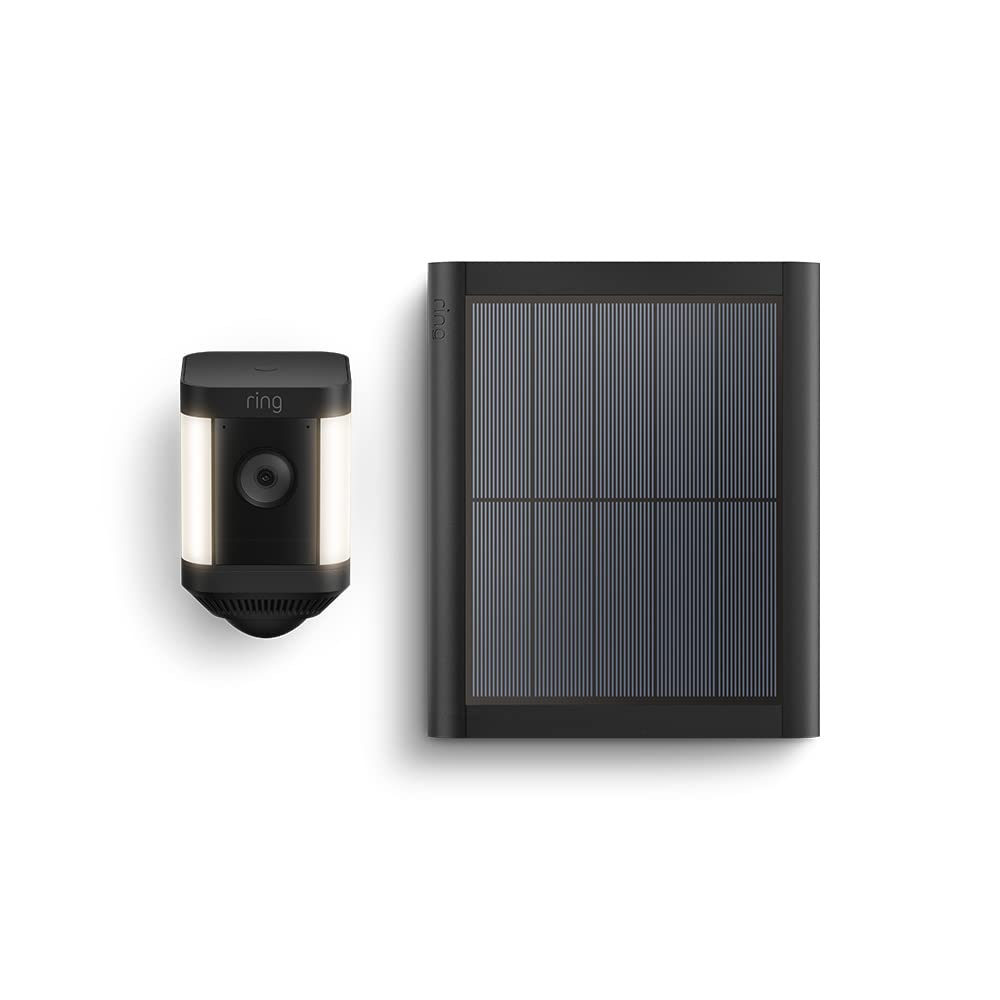 Ring cámara Plus con luces solar (Spotlight Cam Plus) | Cámara de vigilancia exterior wifi con vídeo HD 1080p, comunicación bidireccional, visión nocturna y focos LED | 30 días gratis de Ring Home - 2