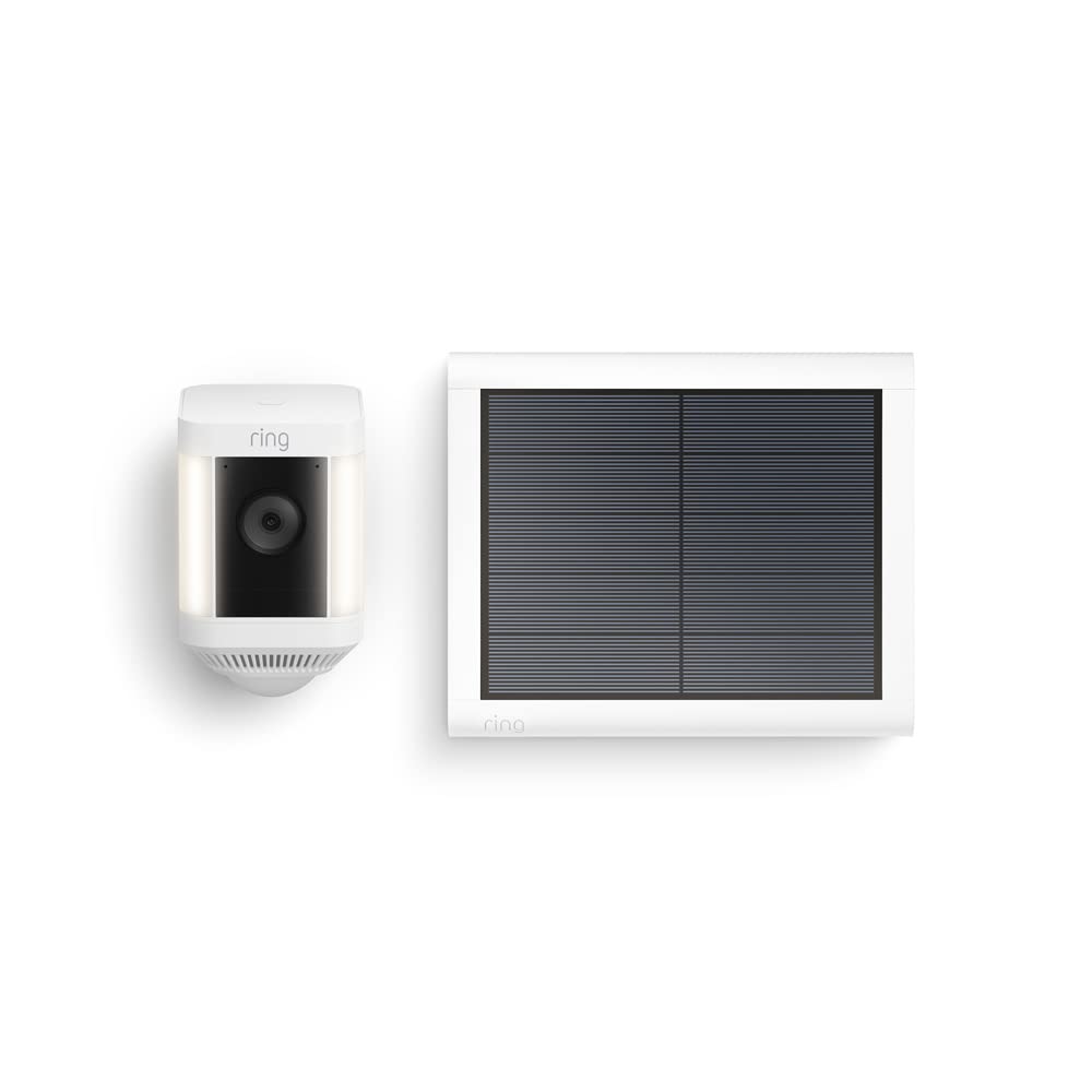 Ring cámara Plus con luces solar (Spotlight Cam Plus) | Cámara de vigilancia exterior wifi con vídeo HD 1080p, comunicación bidireccional, visión nocturna y focos LED | 30 días gratis de Ring Home - 2