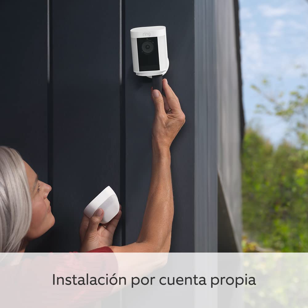 Ring cámara Pro con luces y batería (Spotlight Cam Pro Battery) | Vídeo 2K con Ring Vision, detección de movimiento 3D, instalación por cuenta propia | 30 días de prueba gratuita de Ring Home - 6