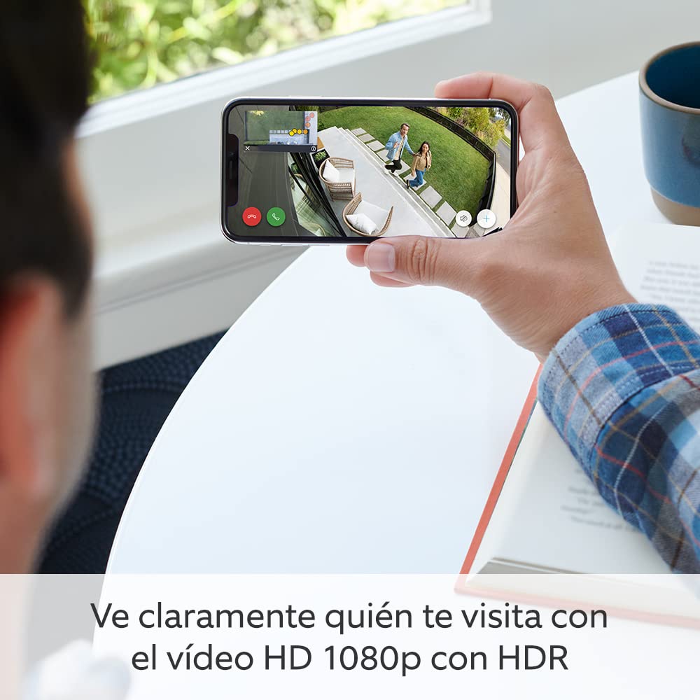 Ring cámara Pro con luces y enchufe (Spotlight Cam Pro Plug-In) | Cámara exterior con vídeo 2K, Ring Vision, detección de movimiento 3D | 30 días de prueba gratuita de Ring Home | 2 Cámaras - 4