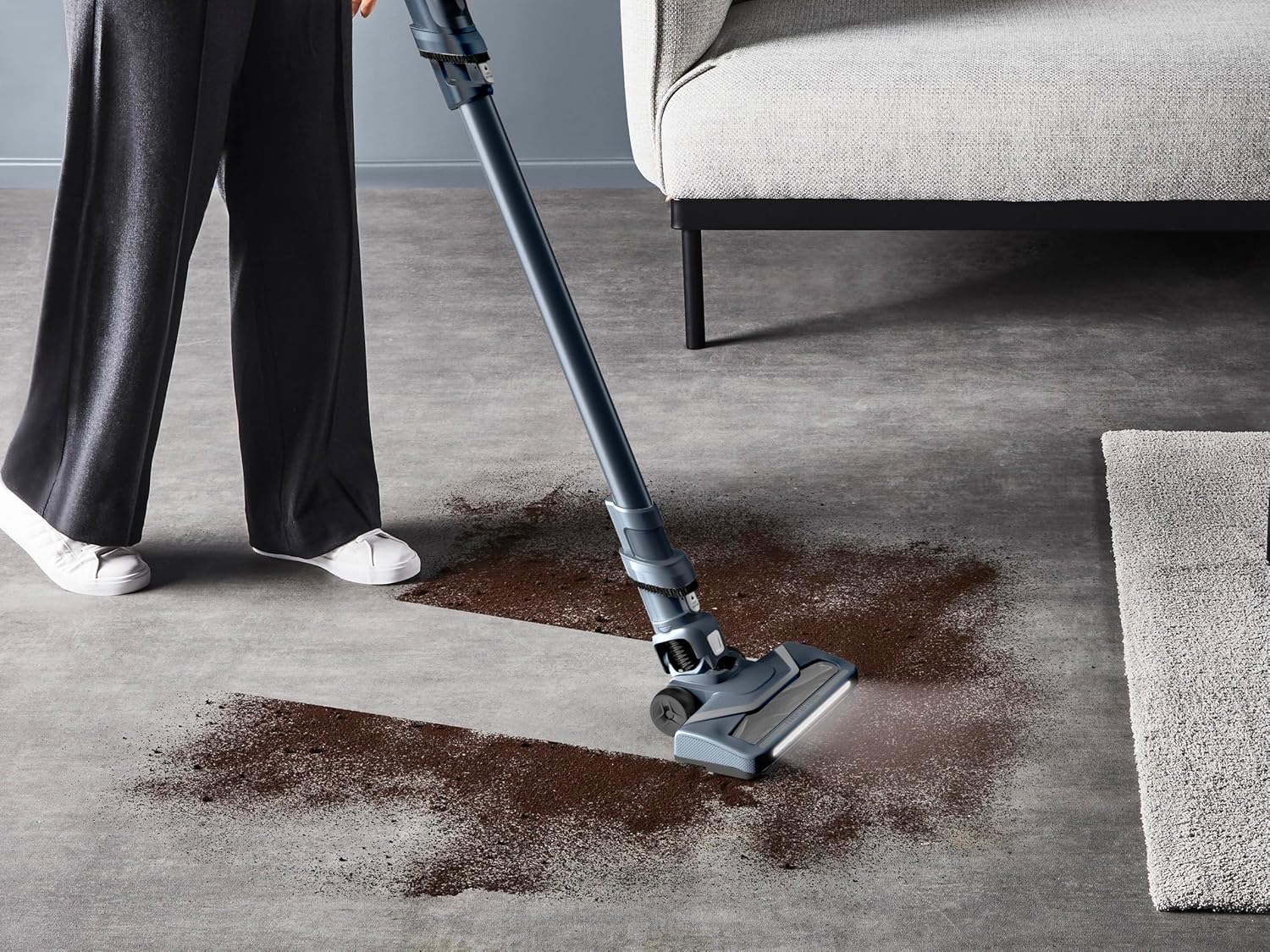 Rowenta XPert 6.60 - Aspiradora escoba versátil sin cable, con 3 funciones en 1 multiespacios, batería de litio, 2 velocidades, gatillo Boost, ligero y portatil, Azul oscuro RH6831 - 5