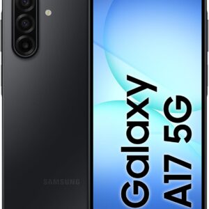 SAMSUNG Galaxy A17 5G 128GB - Teléfono Móvil con IA, Marco Fino 7,5mm, Pantalla Grande, Cámara 50MP, 4GB RAM, Batería 5000mAh, Negro, Garantía del Fabricante 3 Años + 1 Año Extra