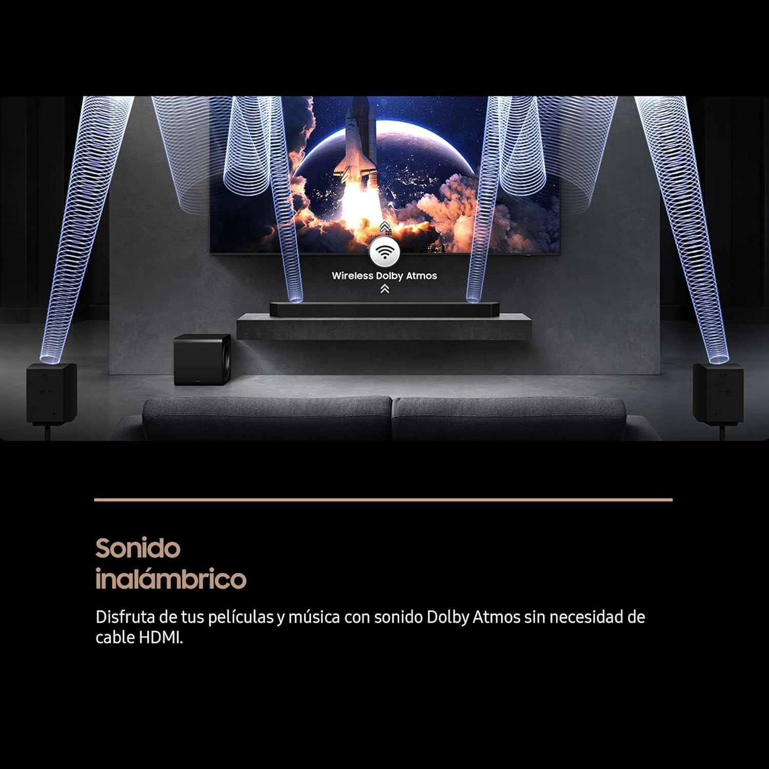 Samsung Barra de Sonido HW-Q990F/ZF 2025 - Dolby Atmos inalámbrico, Q-Symphony,11.1.4 Canales, SpaceFit Sound Pro y Compatible con asistentes de Voz - 2