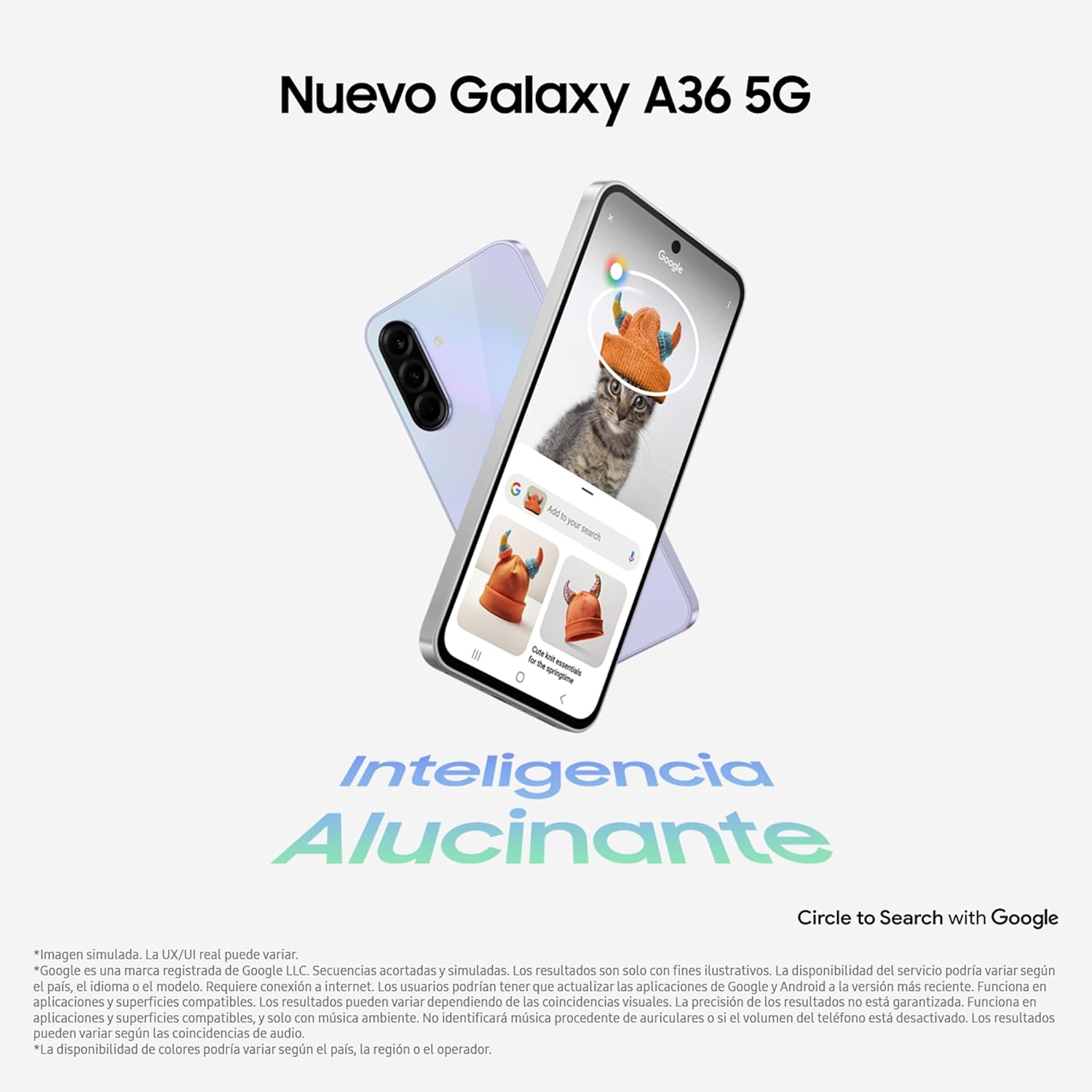 Samsung Galaxy A36 5G 128GB Teléfono Móvil, 6GB RAM, 50MP Cámara, Lima, Garantía del Fabricante 3 Años + 1 Año Extra - 3