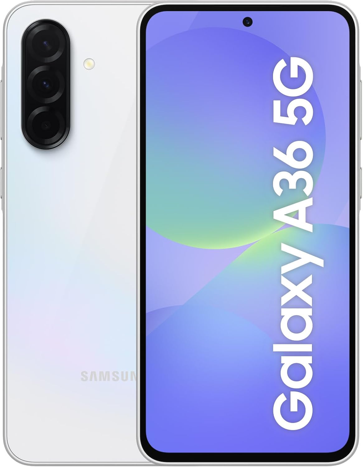 Samsung Galaxy A36 5G 256GB Teléfono Móvil, 8GB RAM, 50MP Cámara, Blanco, Garantía del Fabricante 3 Años + 1 Año Extra - 1