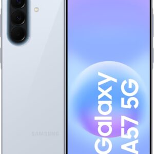 Samsung Galaxy A57 5G, 128GB, Móvil Fino con IA, 8GB, Gran Angular 50MP, Autonomía 2 Días, Batería 5000mAh, IP68, Garantía del Fabricante 3 Años + 1 Año Extra, Color Azul Claro (Versión Española)