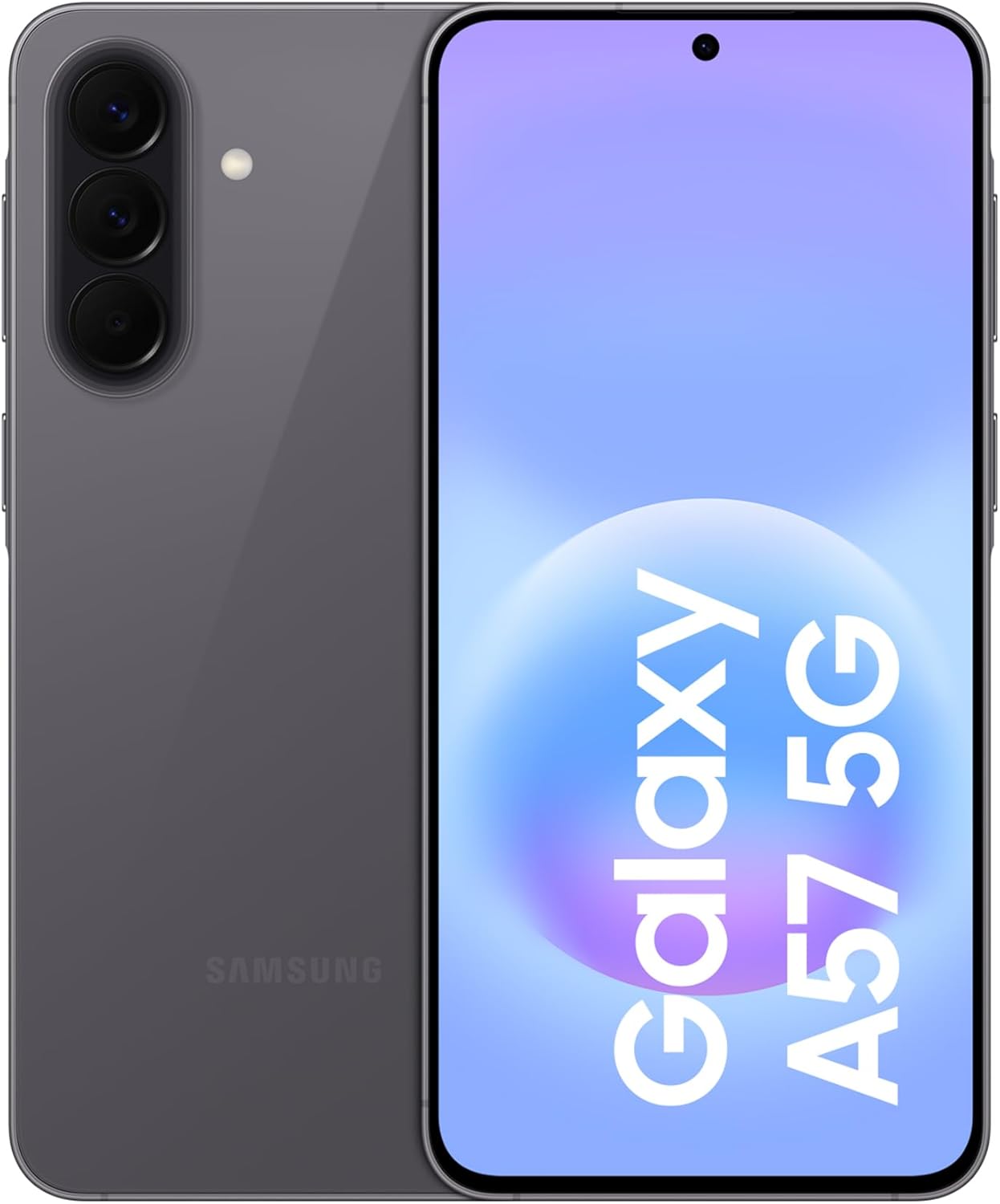 Samsung Galaxy A57 5G, 128GB, Móvil Fino con IA, 8GB, Gran Angular 50MP, Autonomía 2 Días, Batería 5000mAh, IP68, Garantía del Fabricante 3 Años + 1 Año Extra, Color Gris (Versión Española) - 1