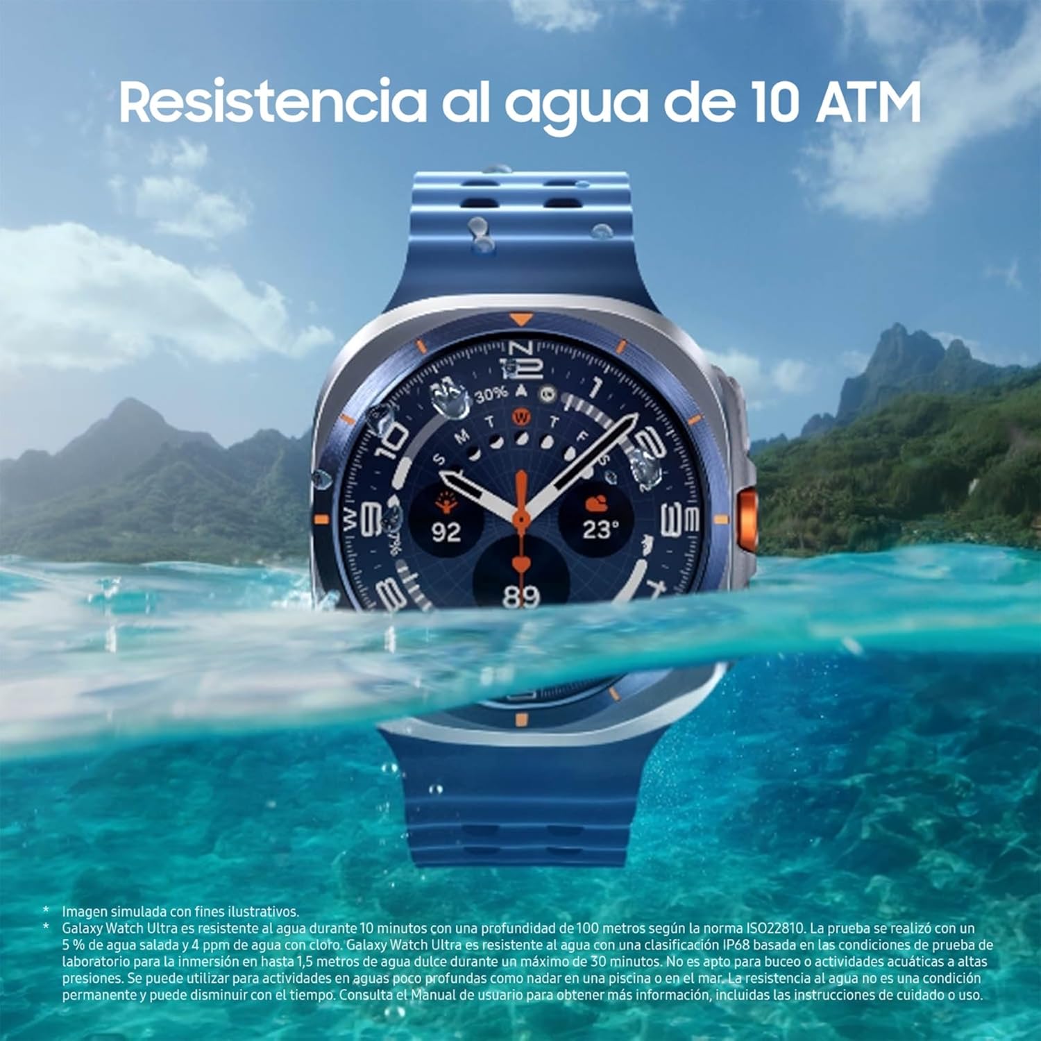 Samsung Galaxy Watch Ultra 2025 47mm - Smartwatch LTE con IA, Titanio, Botón Personalizable, Control de Salud, Garantía del Fabricante 3 Años + 1 año Extra, Azul Titanio (Versión española) - 5