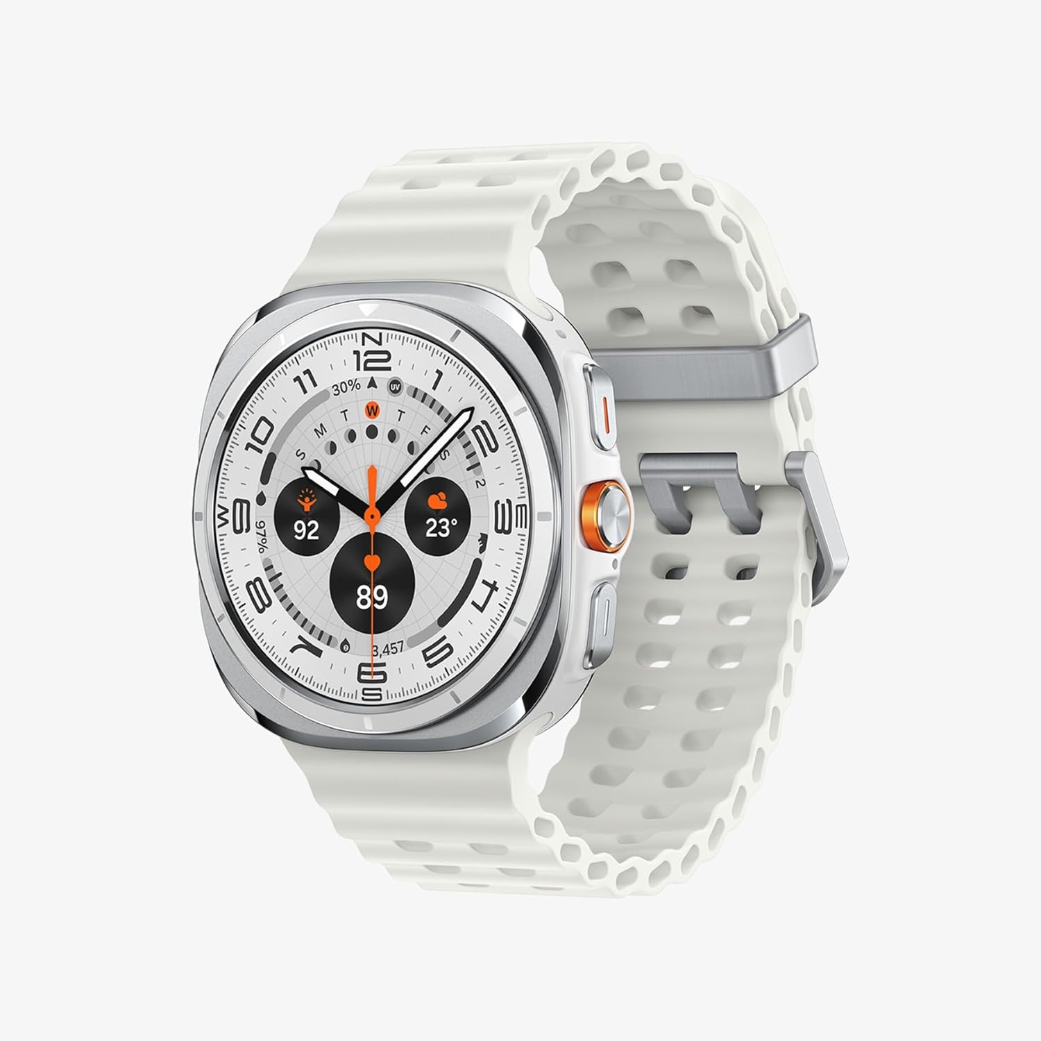 Samsung Galaxy Watch Ultra 2025 47mm - Smartwatch LTE con IA, Titanio, Botón Personalizable, Control de Salud, Garantía del Fabricante 3 Años + 1 año Extra, Blanco Titanio (Versión española) - 1