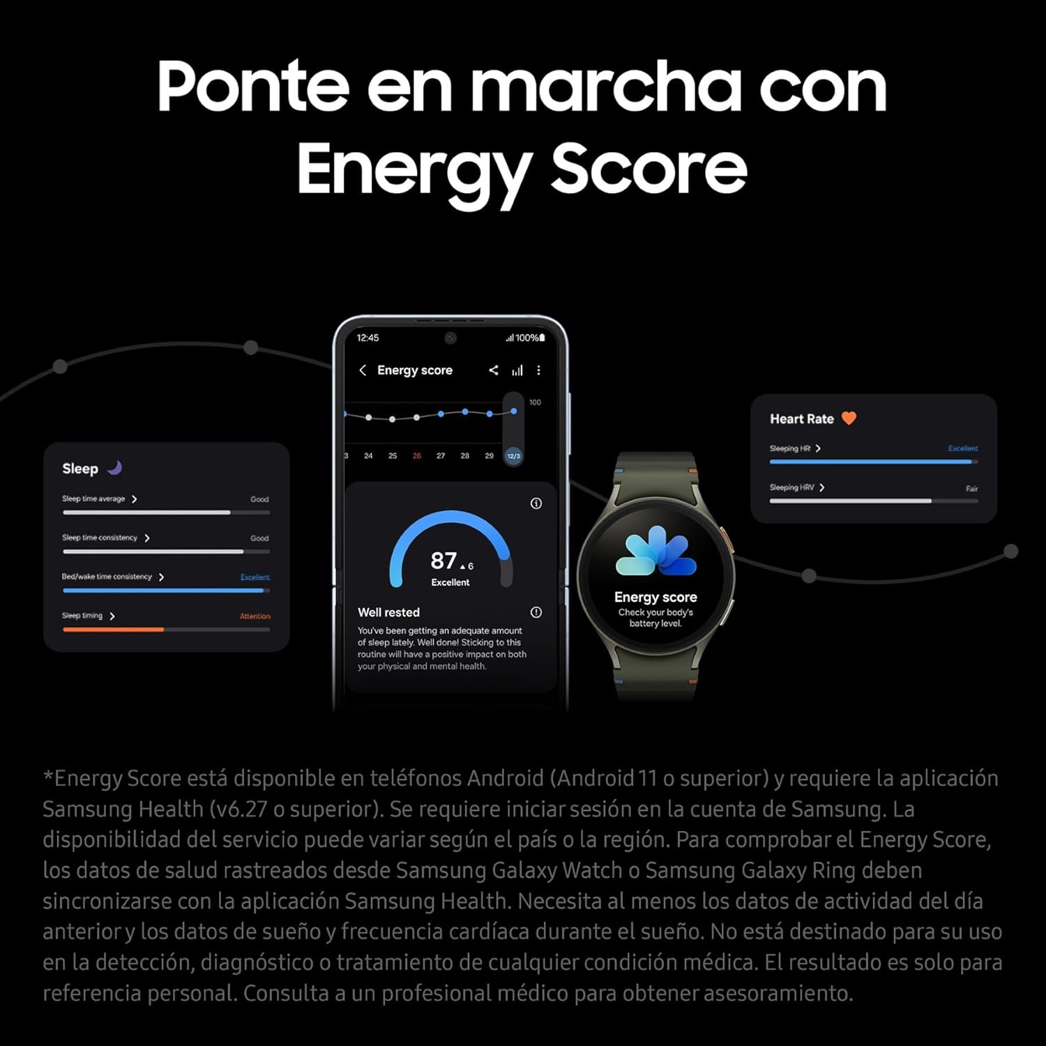 Samsung Galaxy Watch7 Bluetooth + Correa - Smartwatch 40mm, Control de Salud, Seguimiento Deportivo, Verde (Versión Española) - 3