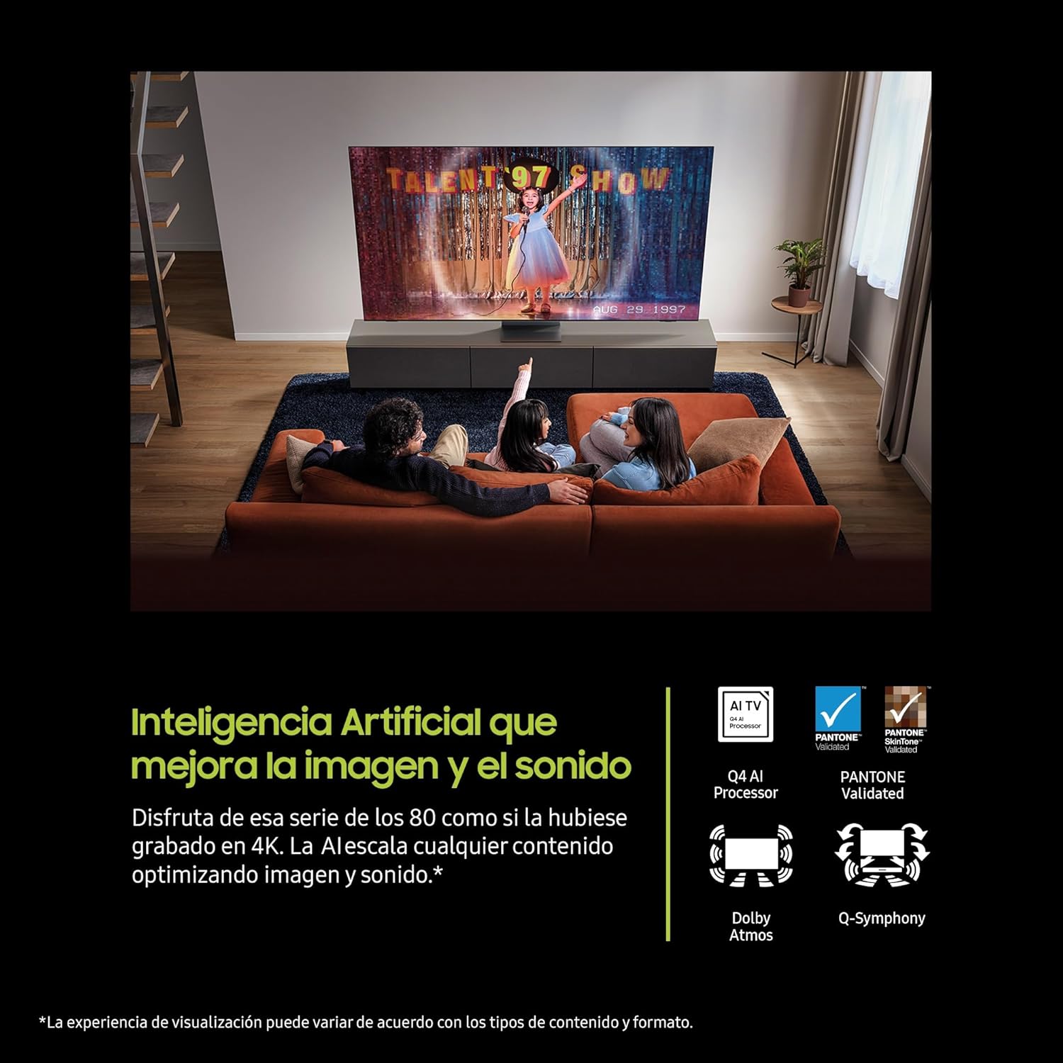 Samsung TV 75 Pulgadas QLED Q6F 4K Smart TV con Vision AI, 100% Volumen de Color con Quantum Dot y más de 500 Canales [Clase de eficiencia energética G] - 2