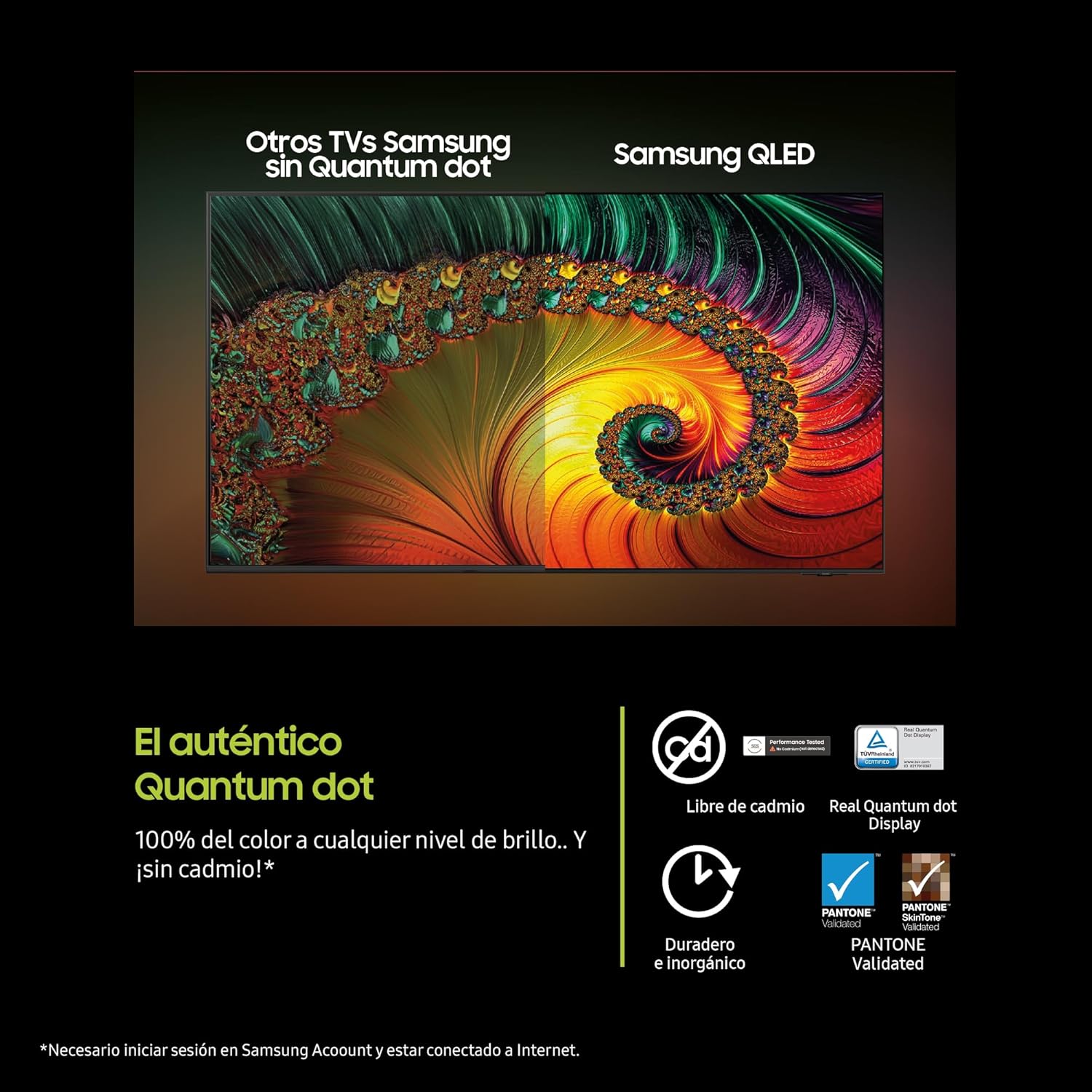Samsung TV 75 Pulgadas QLED Q6F 4K Smart TV con Vision AI, 100% Volumen de Color con Quantum Dot y más de 500 Canales [Clase de eficiencia energética G] - 3