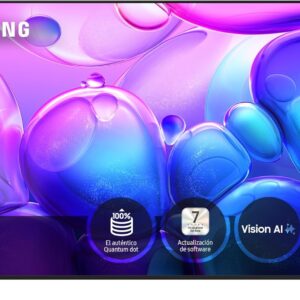 Samsung TV 75 Pulgadas QLED Q6F 4K Smart TV con Vision AI, 100% Volumen de Color con Quantum Dot y más de 500 Canales [Clase de eficiencia energética G]