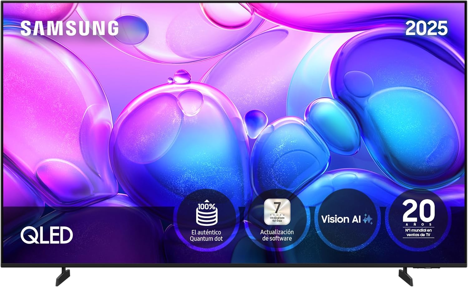 Samsung TV 75 Pulgadas QLED Q6F 4K Smart TV con Vision AI, 100% Volumen de Color con Quantum Dot y más de 500 Canales [Clase de eficiencia energética G] - 1
