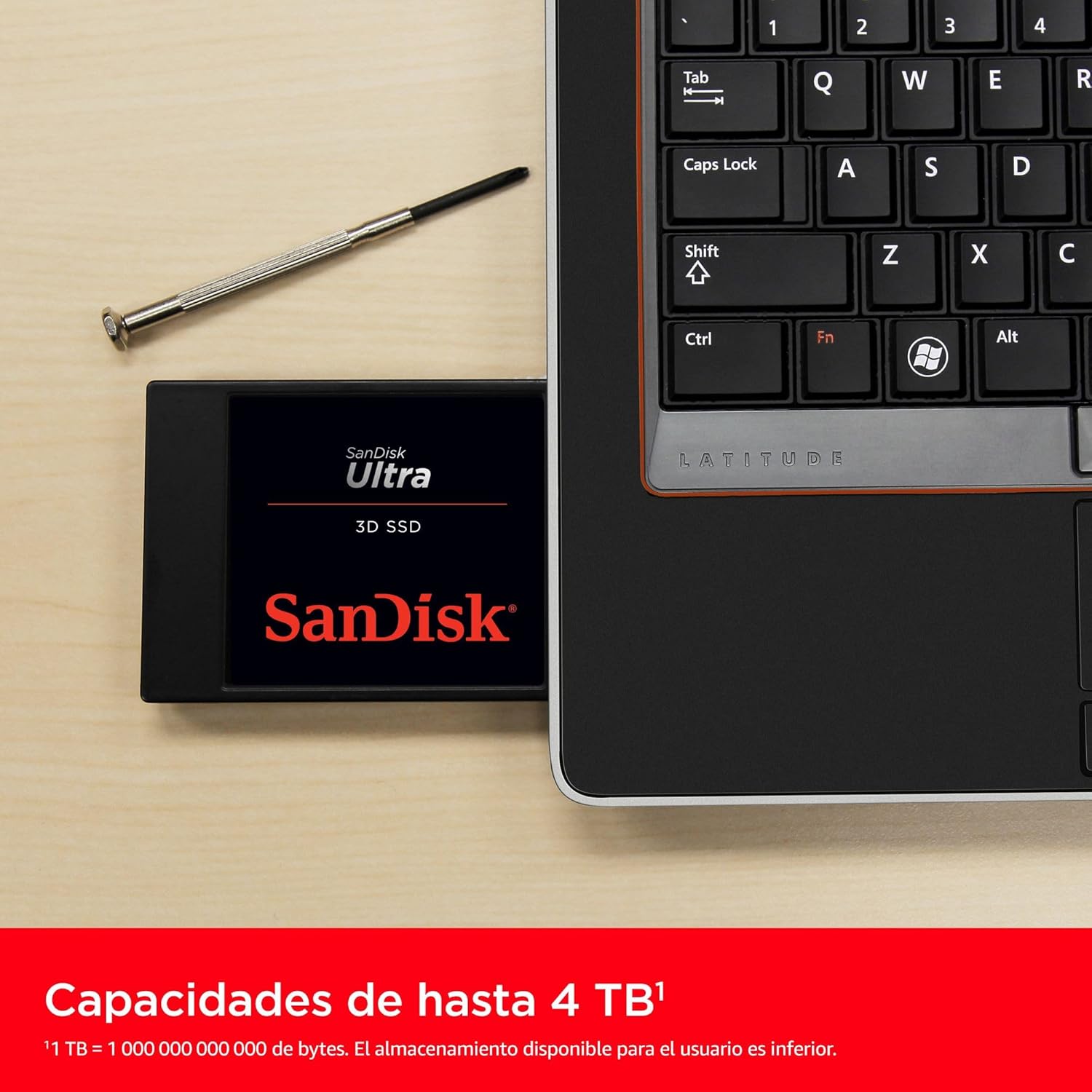 SanDisk Ultra 3D SSD 4 TB SATA 2.5", 3D NAND Technologie, n-Cache 2.0 Technologie, con hasta 560 MB/s, Negro - 5