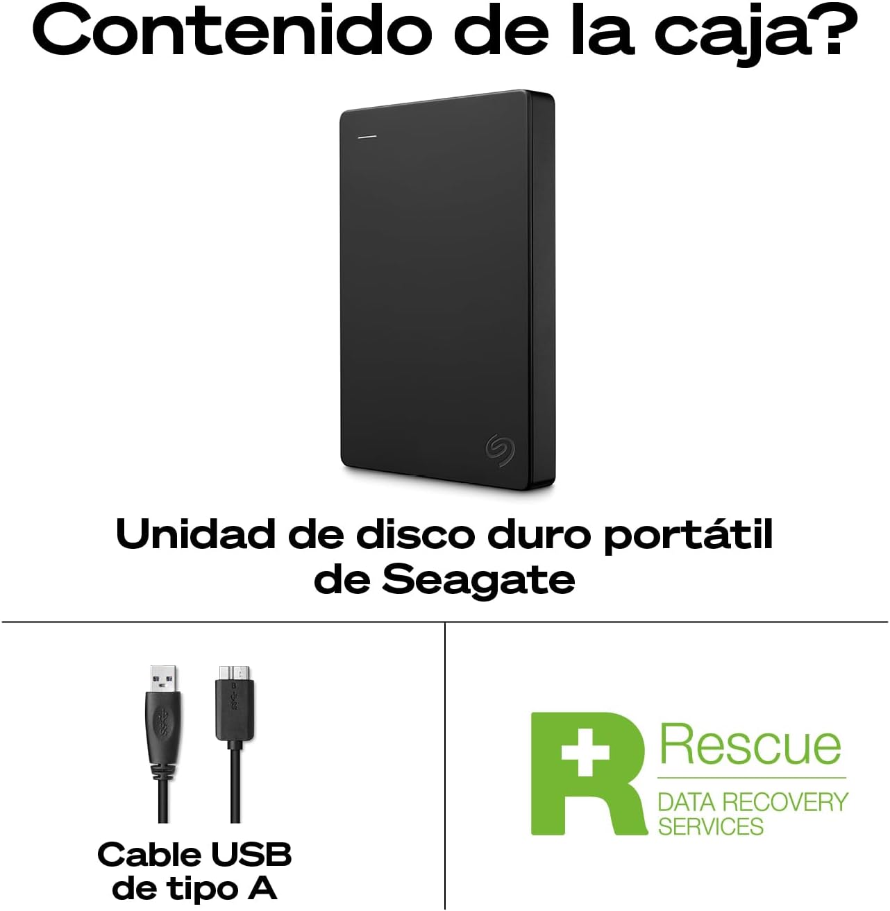 Seagate Portable Drive 5TB, Unidad De Disco Duro Externo, USB 3.0 para PC, ordenador portátil y Mac y servicios Rescue, Amazon Special Edition (STGX5000400) - 3