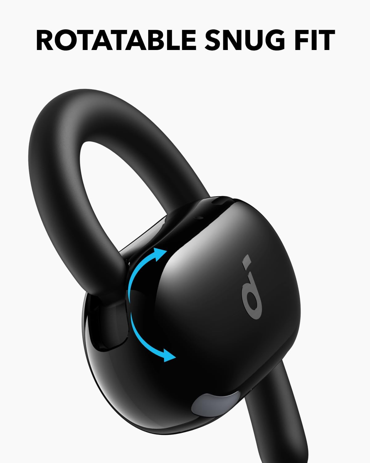 Soundcore Anker V20i Auriculares Open-Ear, Ganchos Giratorios para Orejas, Ajuste Ceñido, Graves Potentes, Llamadas Nítidas, IP55, Luces Led, 36 h de Autonomía, Bluetooth 5.4, Conexión Multipunto - 3