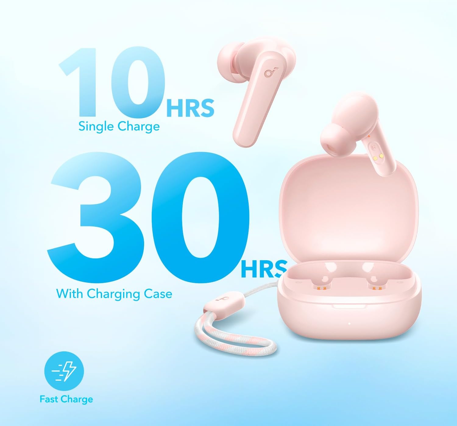 Soundcore P20i Auriculares inalámbricos Bluetooth by Anker, diafragmas de 10mm con Big Bass, Auriculares Bluetooth 5.3, Reproducción 30H, IPX5, 2 micros para Llamadas nítidas con IA, EQ Personalizado - 3