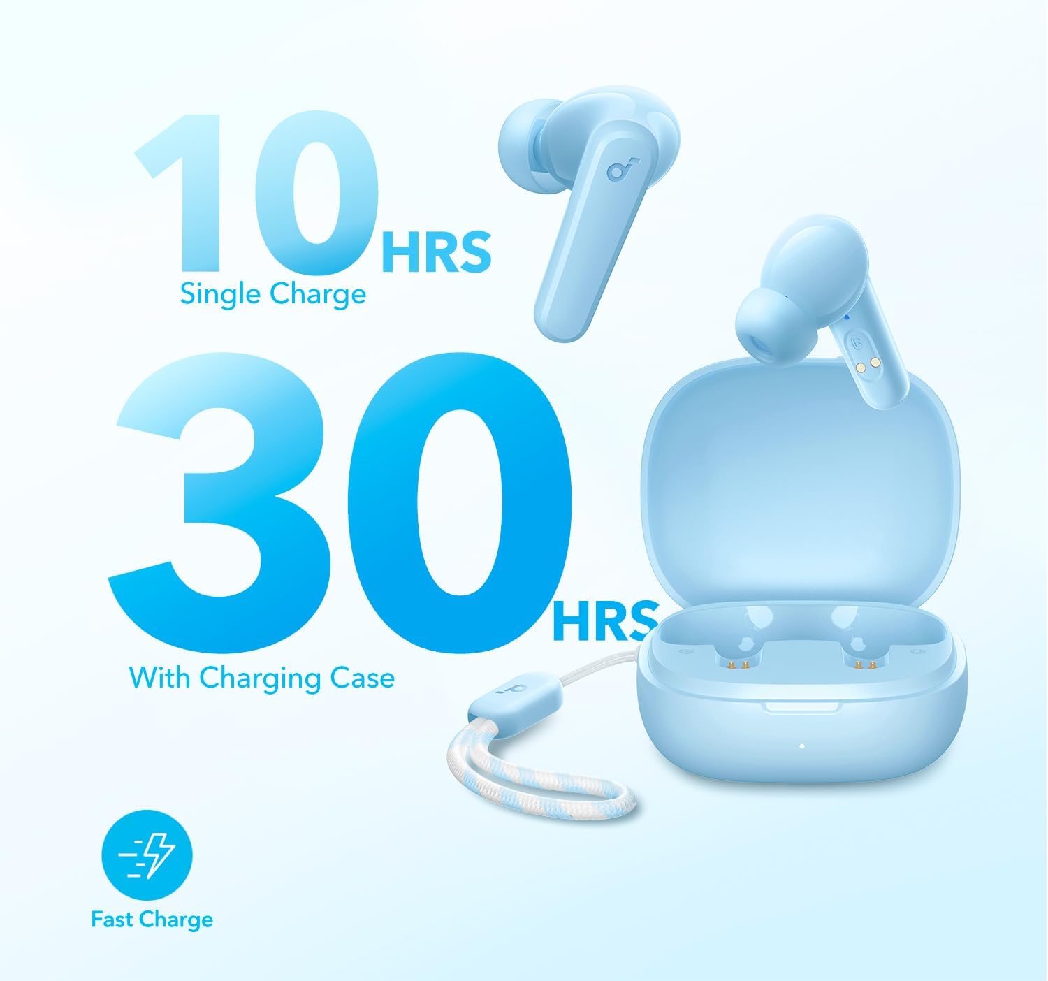 Soundcore P20i Auriculares inalámbricos Bluetooth by Anker, diafragmas de 10mm con Big Bass, Auriculares Bluetooth 5.3, Reproducción 30H, IPX5, 2 micros para Llamadas nítidas con IA, EQ Personalizado - 5